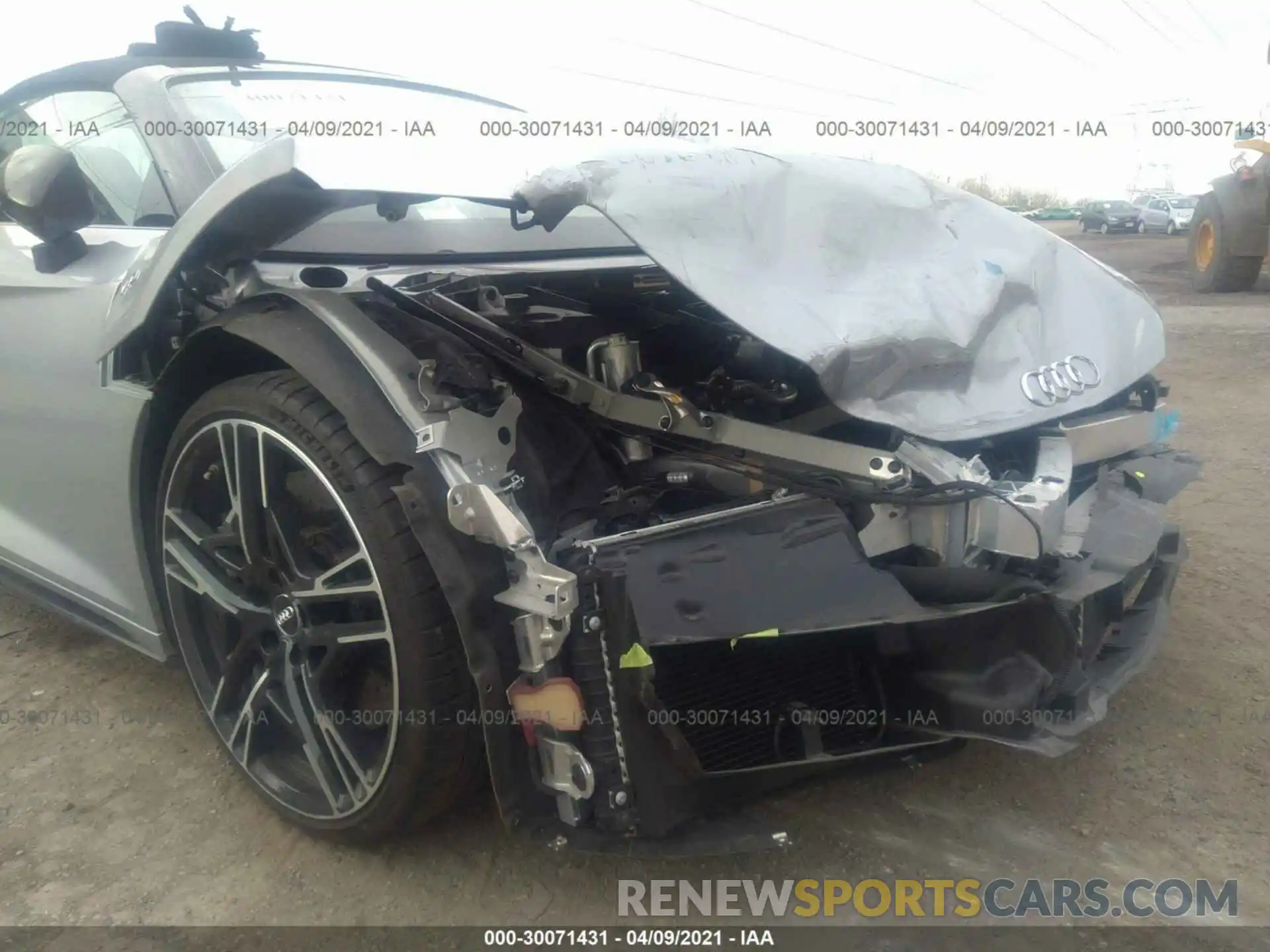 6 Фотография поврежденного автомобиля WUA4BCFX5L7900263 AUDI R8 SPYDER 2020