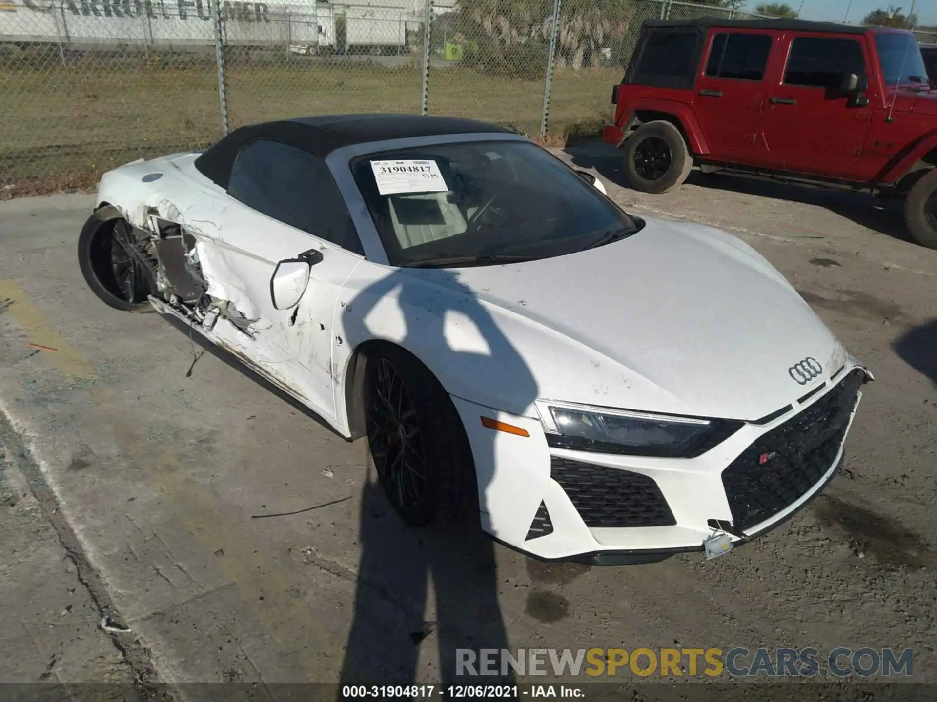 1 Photograph of a damaged car WUAVECFX5L7900176 AUDI R8 SPYDER 2020