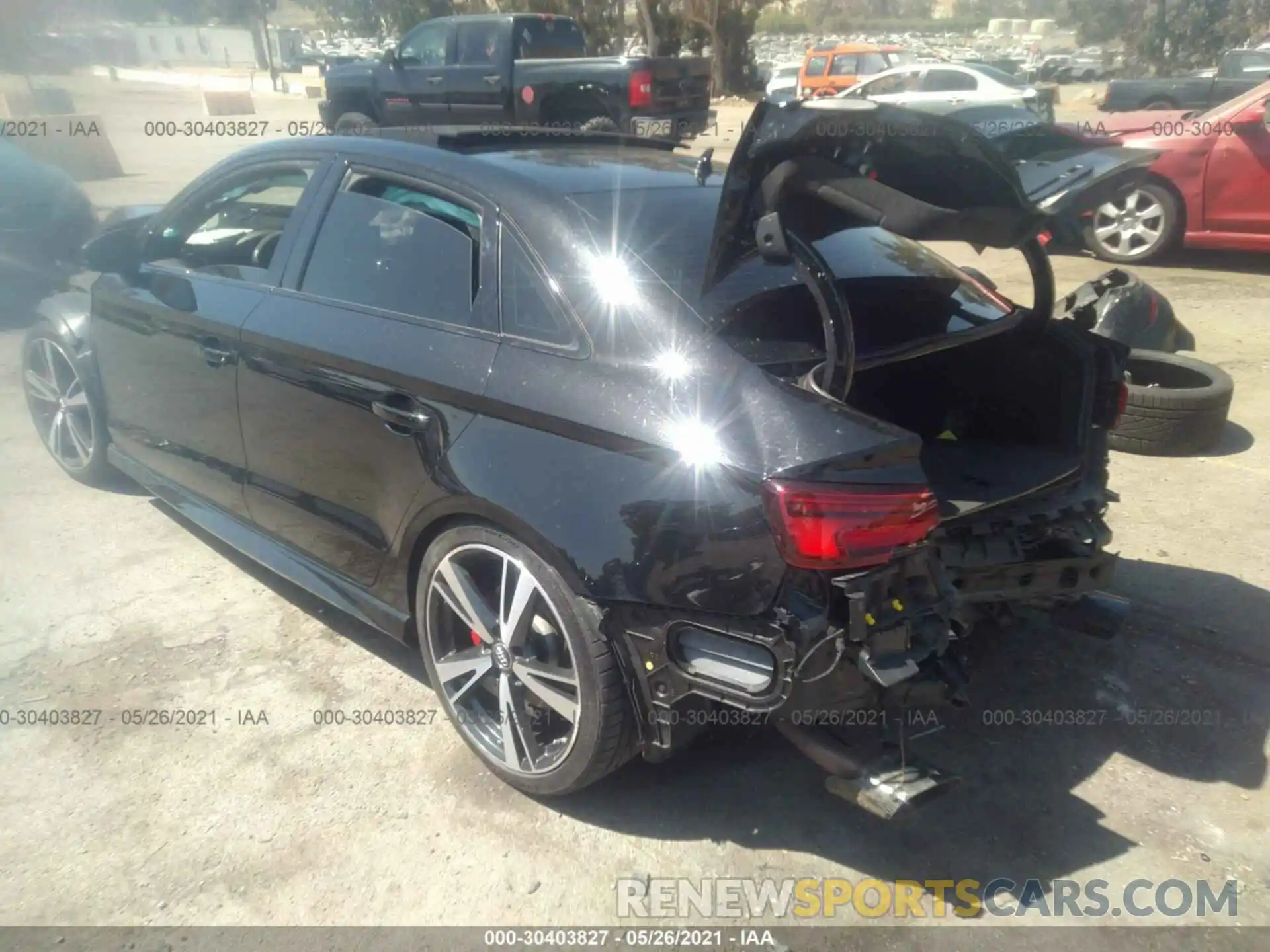 3 Photograph of a damaged car WUABWGFF0KA900246 AUDI RS 3 2019