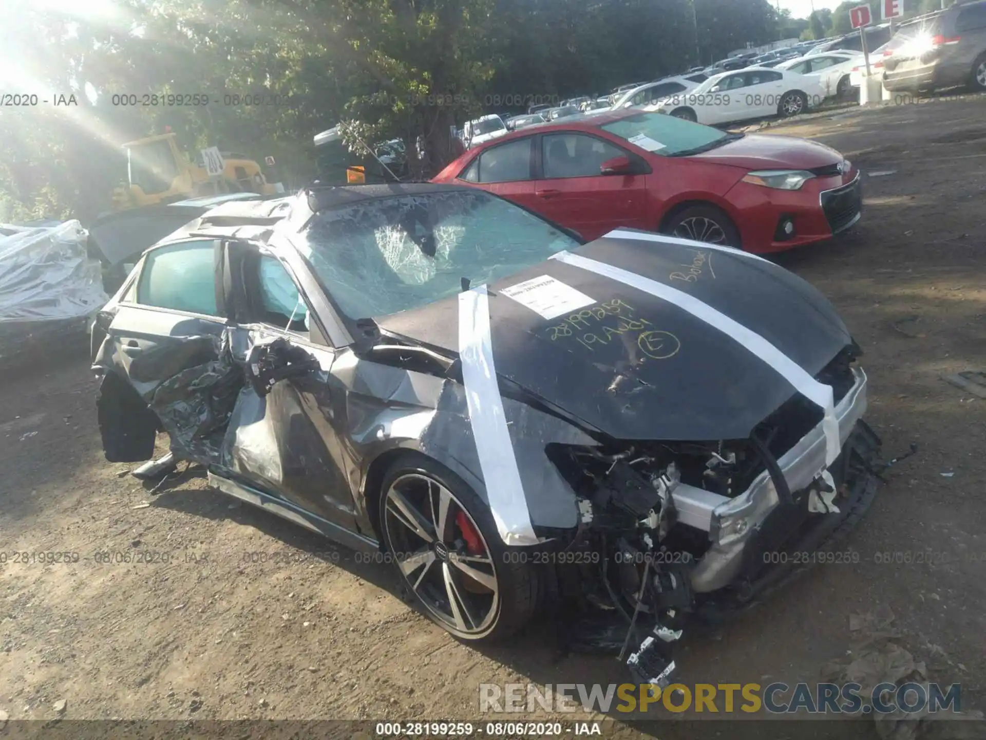 1 Photograph of a damaged car WUABWGFF3KA900225 AUDI RS 3 2019