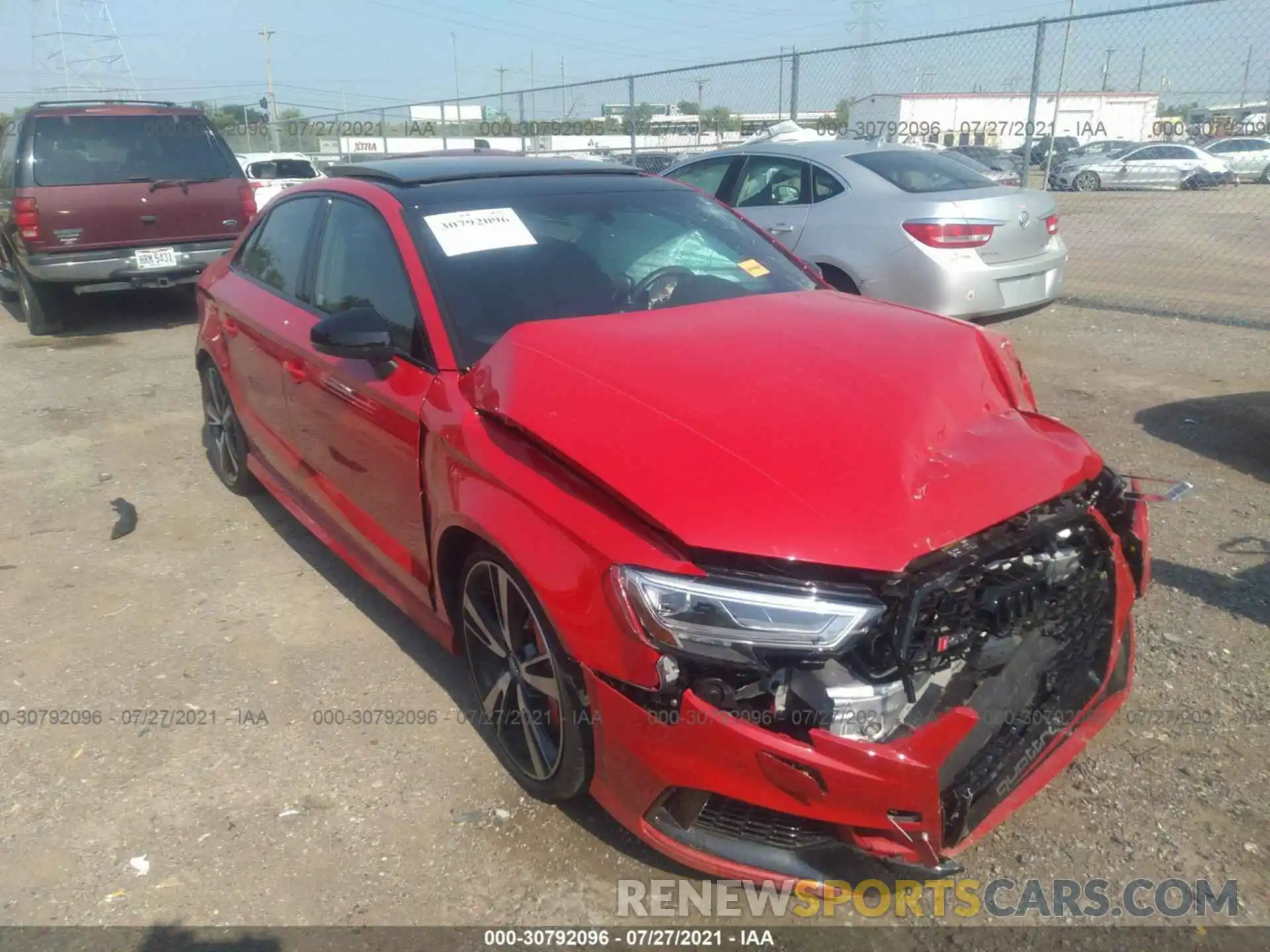 1 Photograph of a damaged car WUABWHFF5KA904153 AUDI RS 3 2019