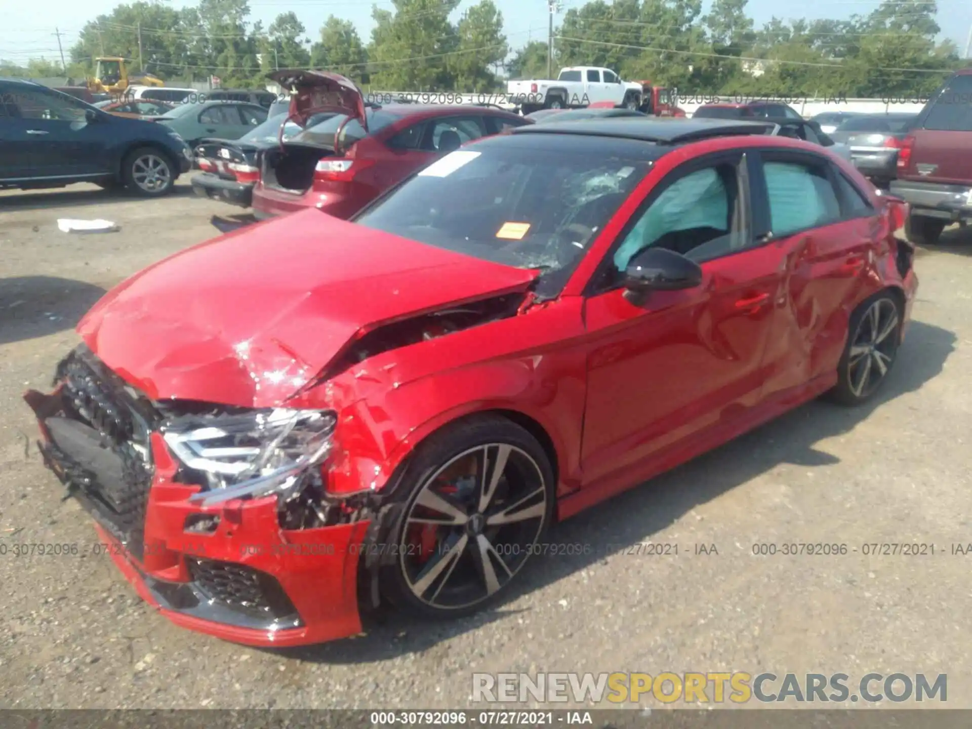 2 Photograph of a damaged car WUABWHFF5KA904153 AUDI RS 3 2019