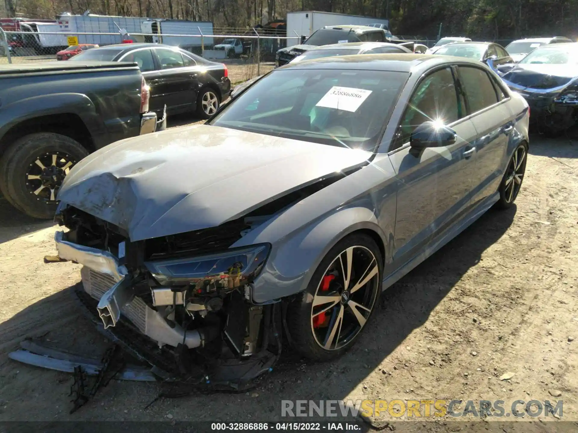 2 Photograph of a damaged car WUABWGFFXLA902541 AUDI RS 3 2020