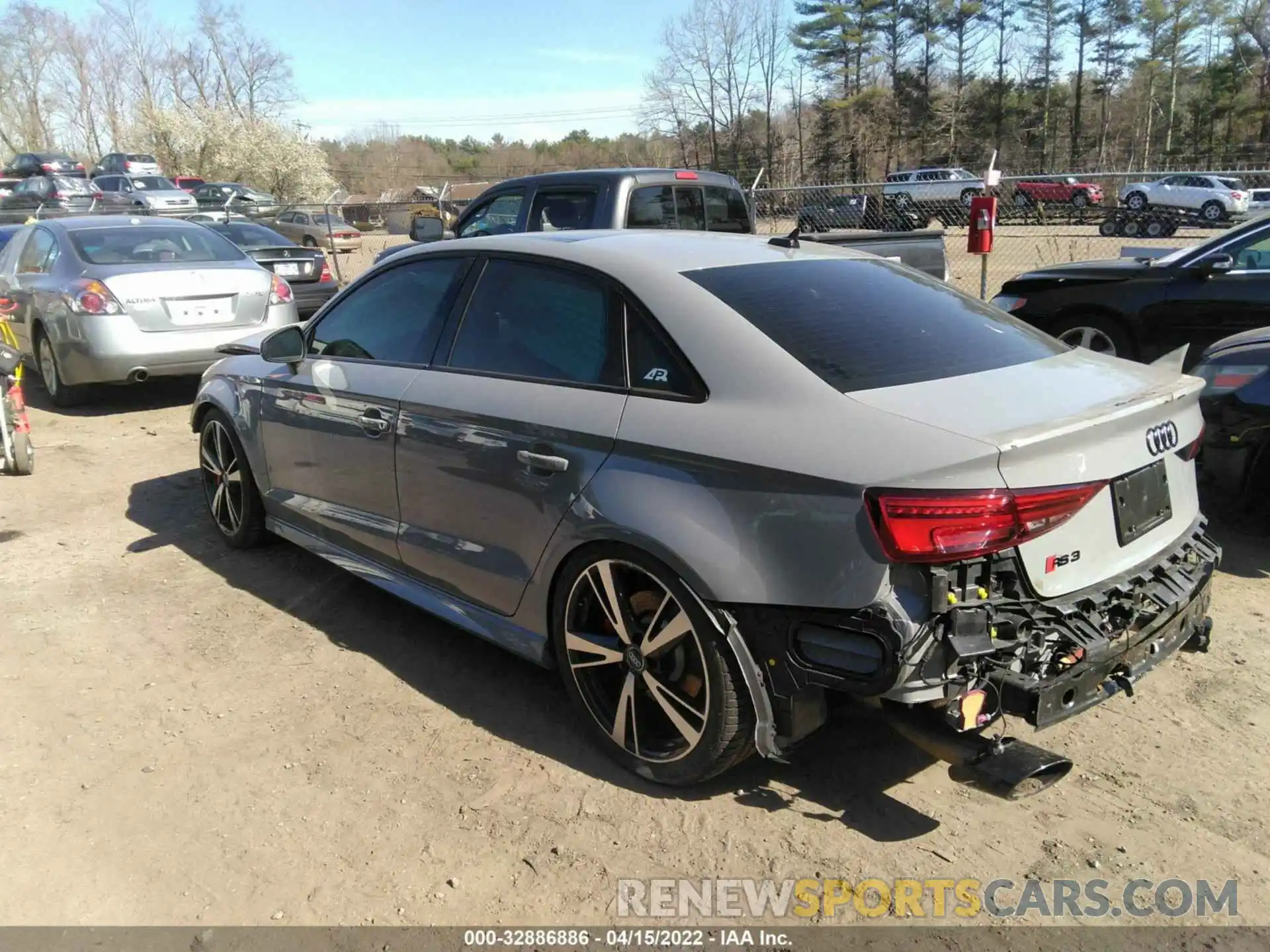 3 Photograph of a damaged car WUABWGFFXLA902541 AUDI RS 3 2020