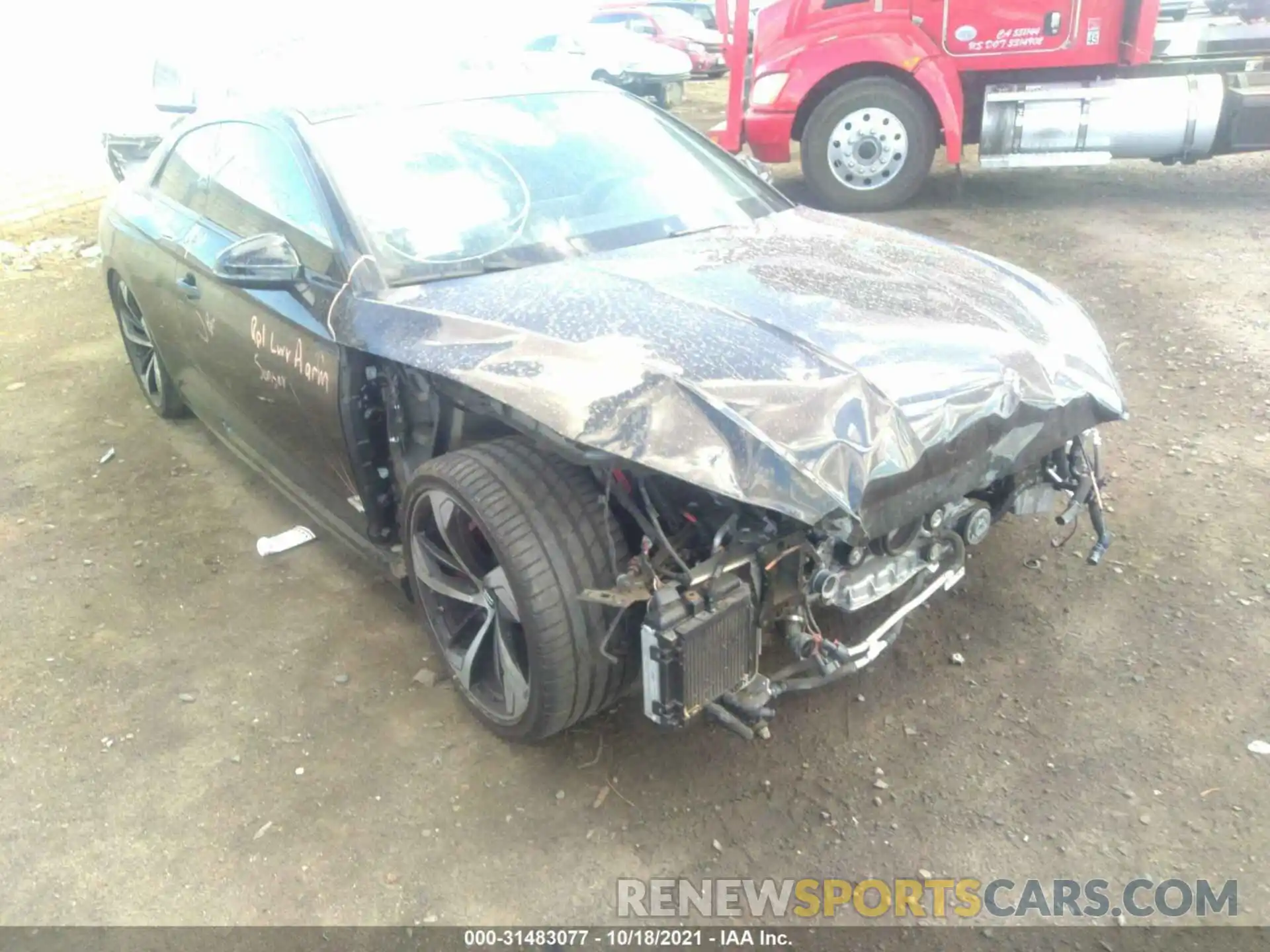 1 Photograph of a damaged car WUAPWAF55KA907283 AUDI RS 5 COUPE 2019