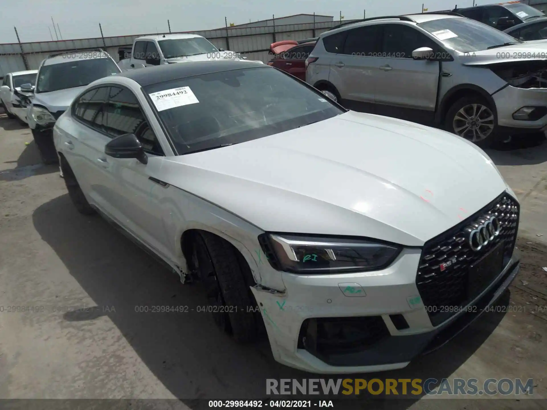 1 Photograph of a damaged car WUABWCF50KA900294 AUDI RS 5 SPORTBACK 2019