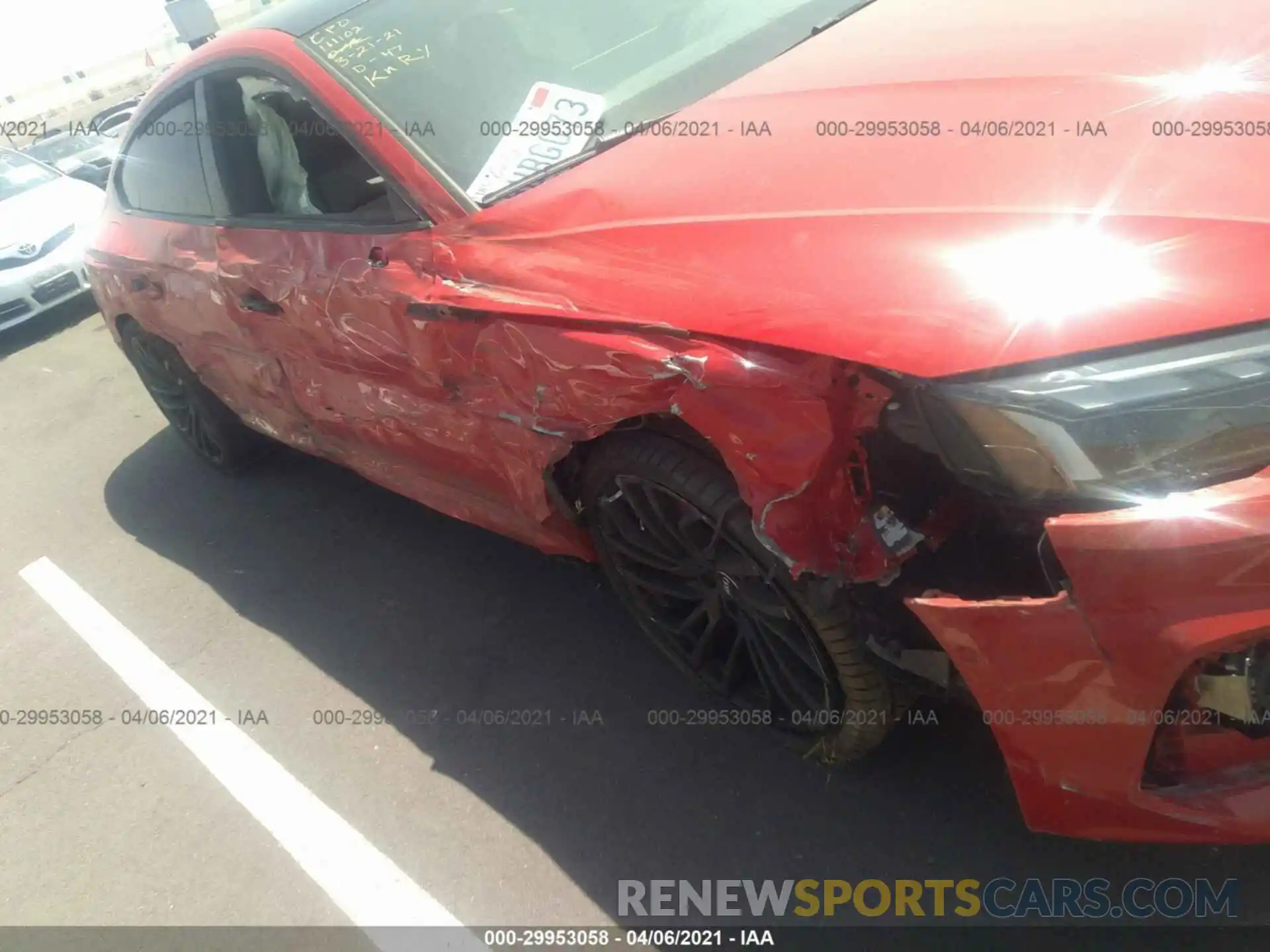 6 Photograph of a damaged car WUAAWCF55MA900712 AUDI RS 5 SPORTBACK 2021