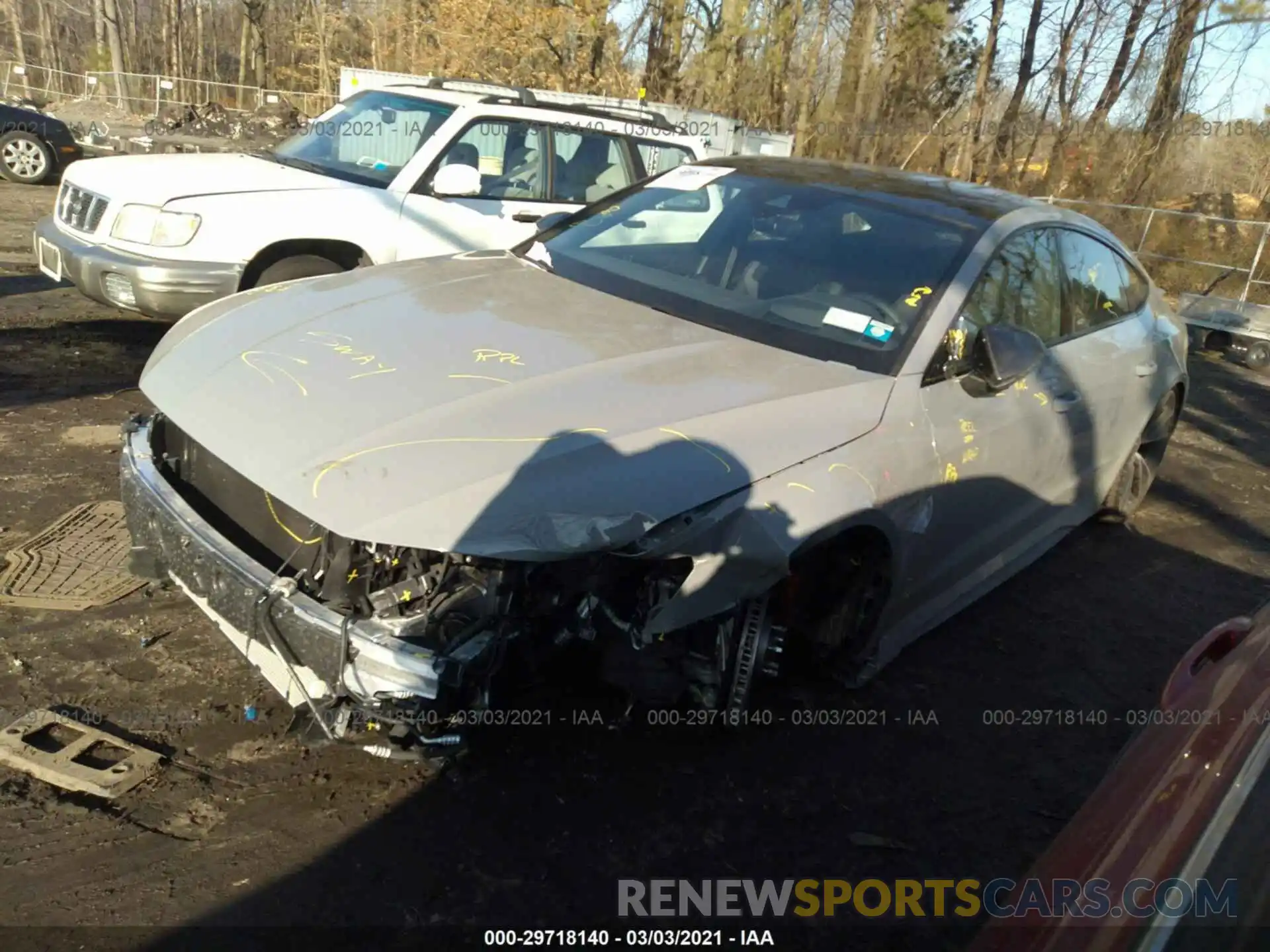 2 Photograph of a damaged car WUAPCBF20MN903108 AUDI RS 7 2021