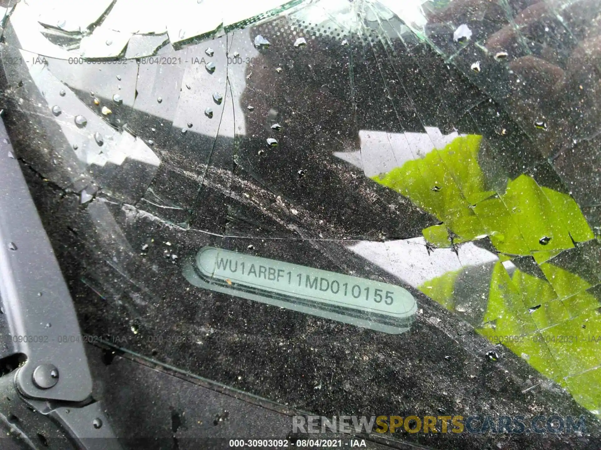 9 Photograph of a damaged car WU1ARBF11MD010155 AUDI RS Q8 2021