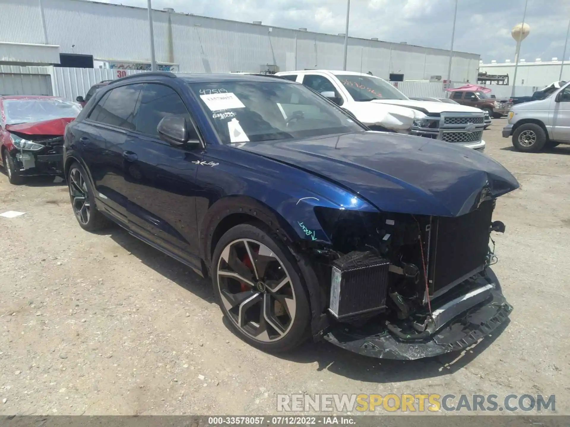 1 Photograph of a damaged car WU1ARBF19ND012415 AUDI RS Q8 2022