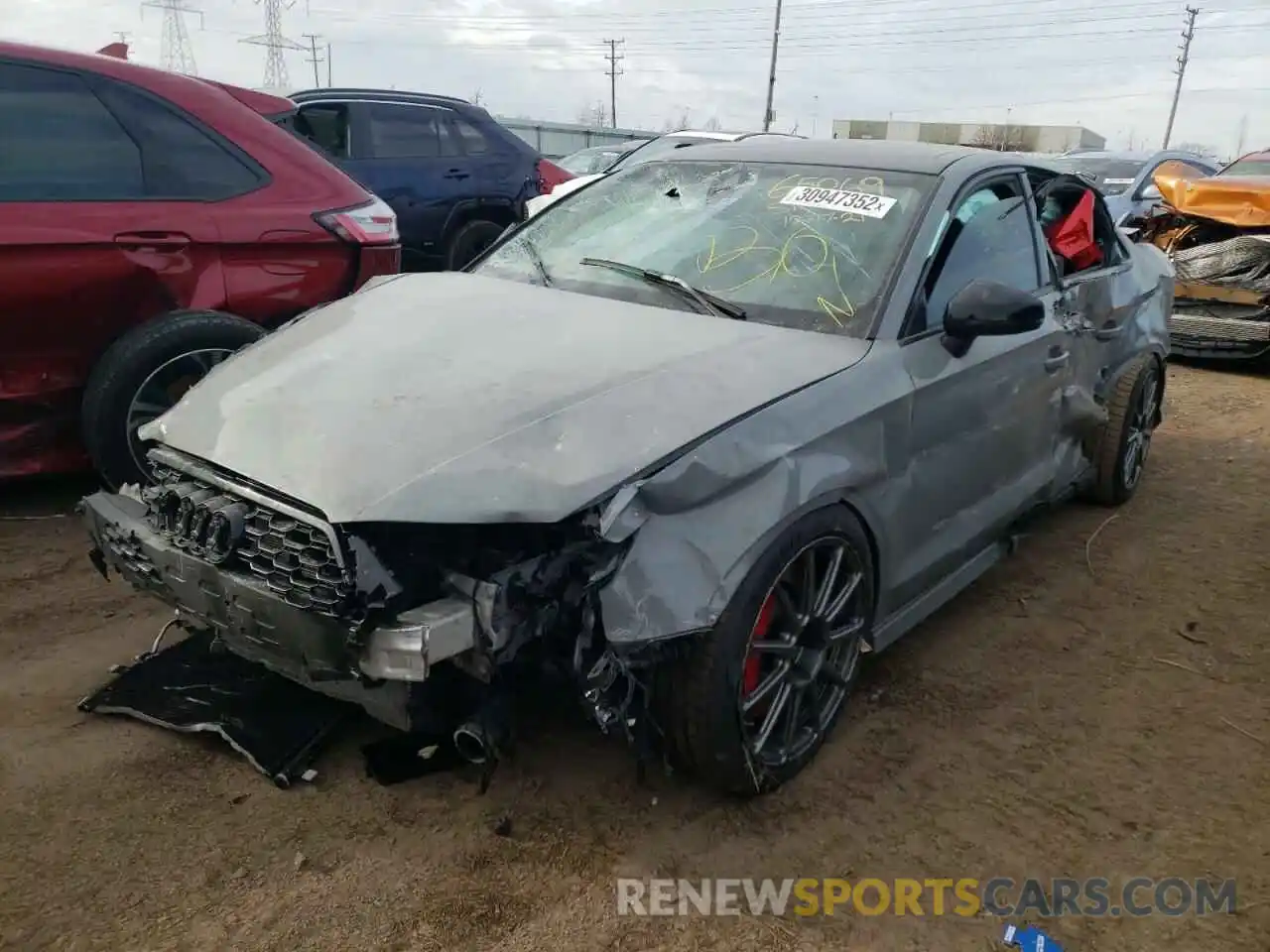 2 Photograph of a damaged car WUABWGFF2KA907179 AUDI RS3 2019