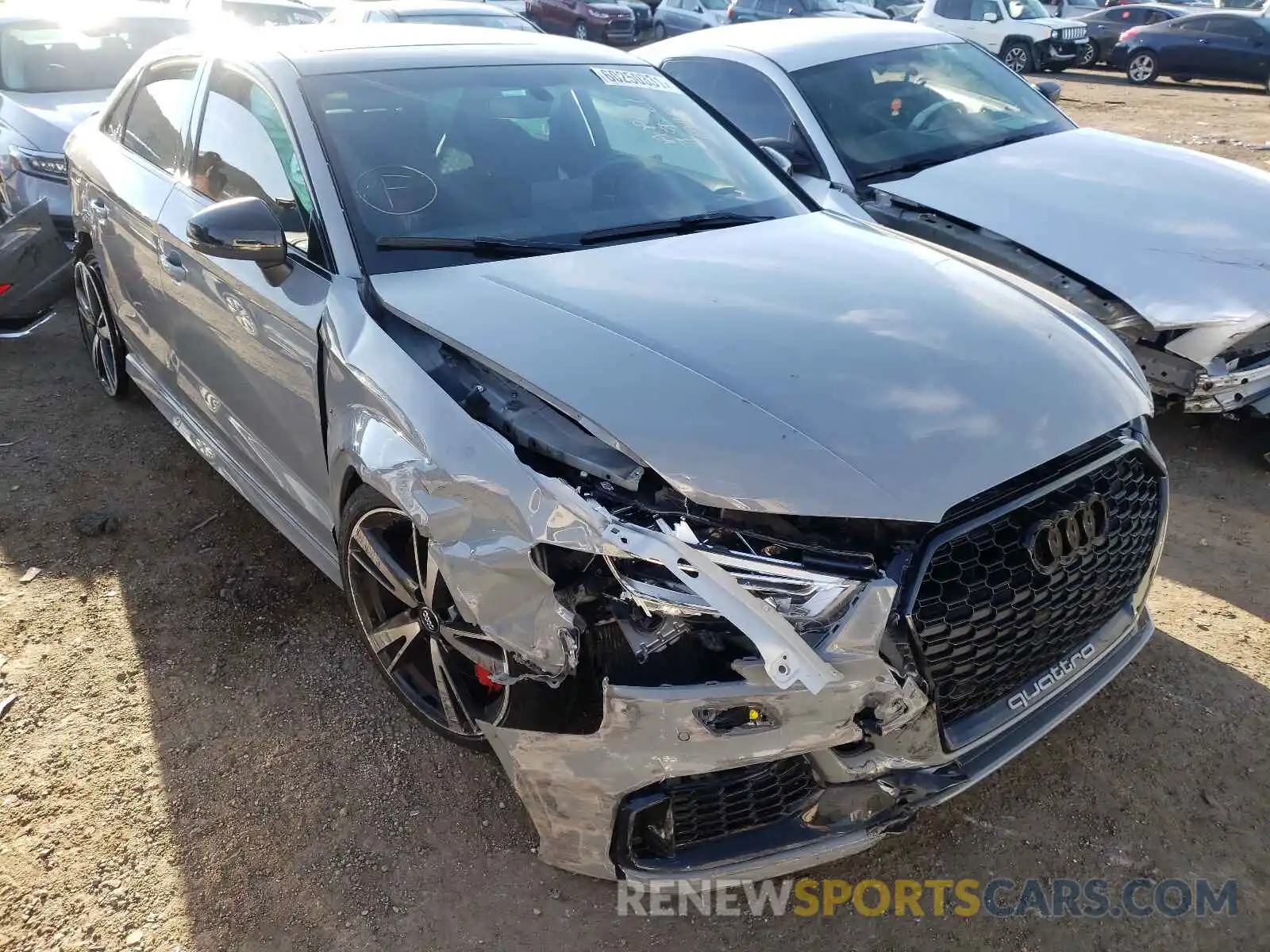 1 Photograph of a damaged car WUABWGFF2KA907702 AUDI RS3 2019