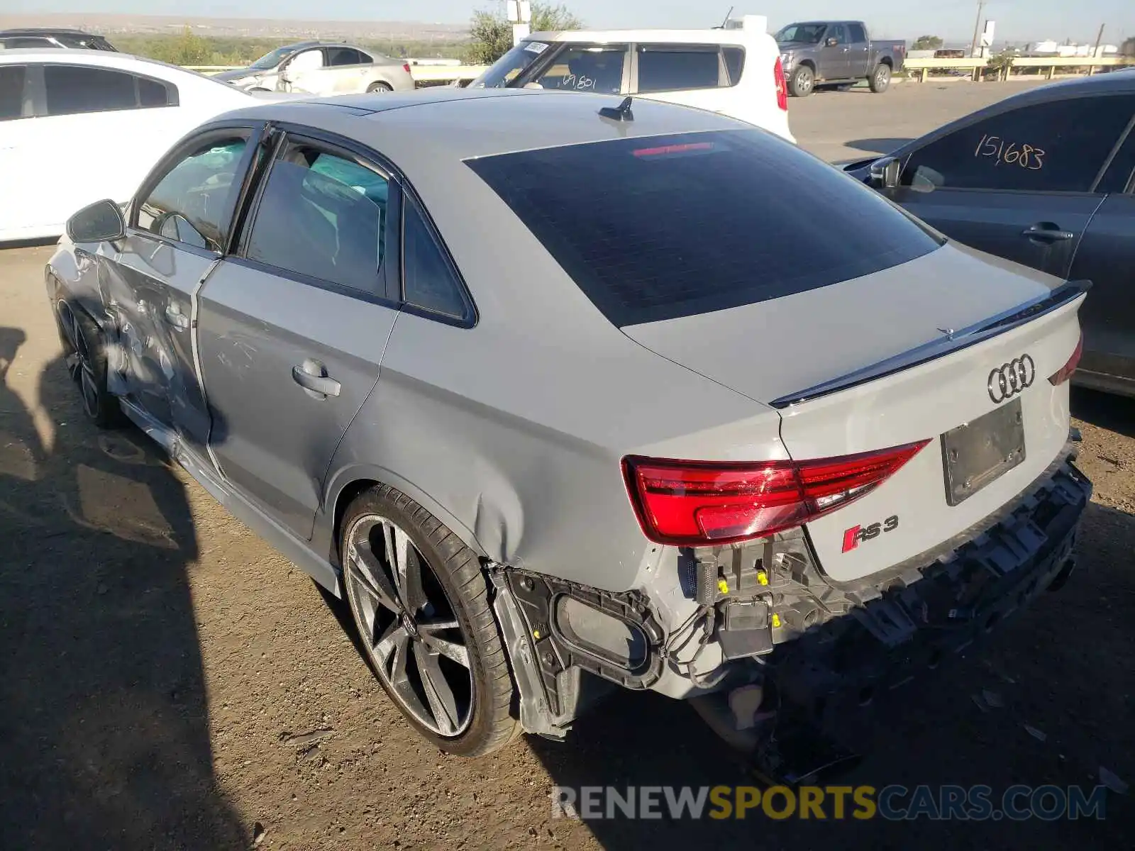 3 Photograph of a damaged car WUABWGFF2KA907702 AUDI RS3 2019