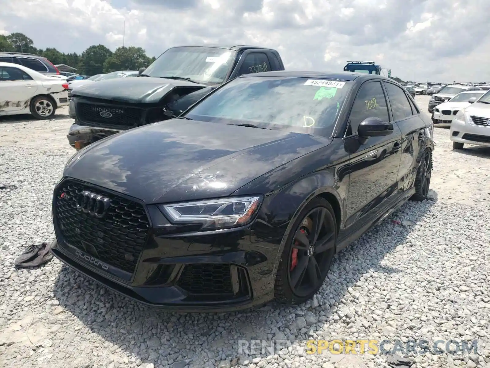 2 Photograph of a damaged car WUABWGFF3KA905263 AUDI RS3 2019