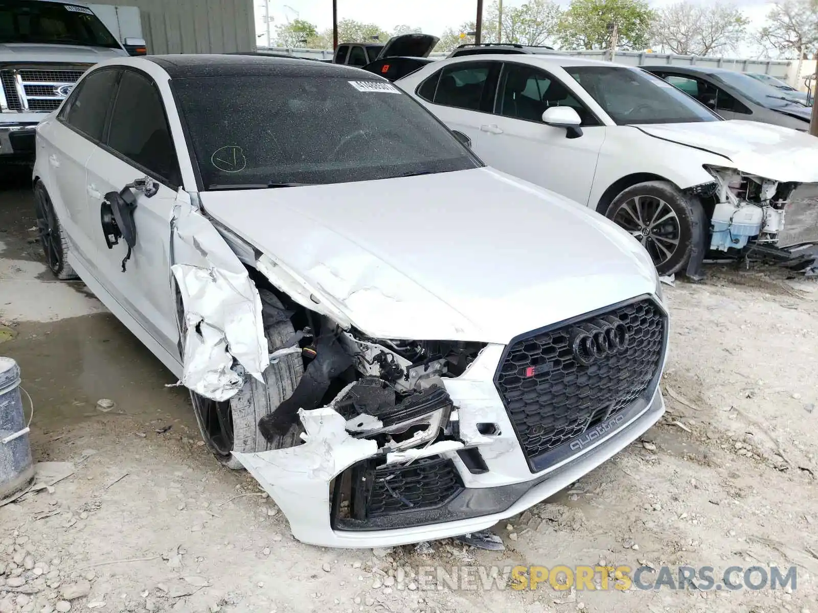 1 Photograph of a damaged car WUABWGFF3KA906686 AUDI RS3 2019