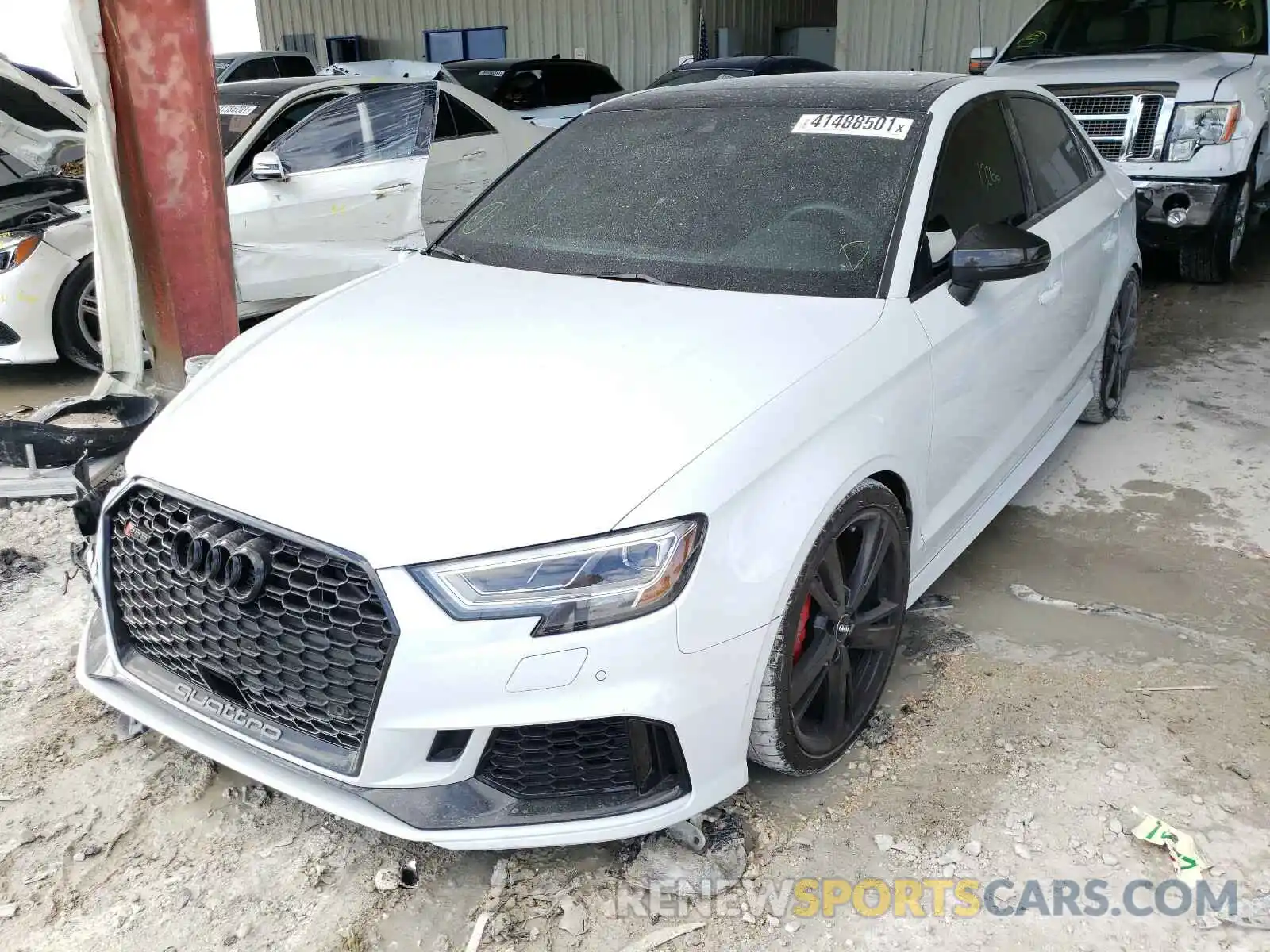 2 Photograph of a damaged car WUABWGFF3KA906686 AUDI RS3 2019