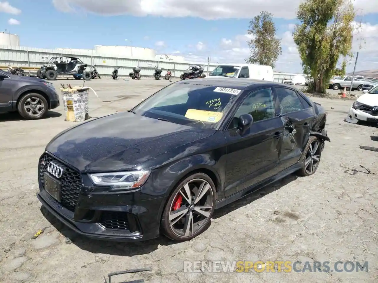 2 Photograph of a damaged car WUABWGFF7KA906884 AUDI RS3 2019