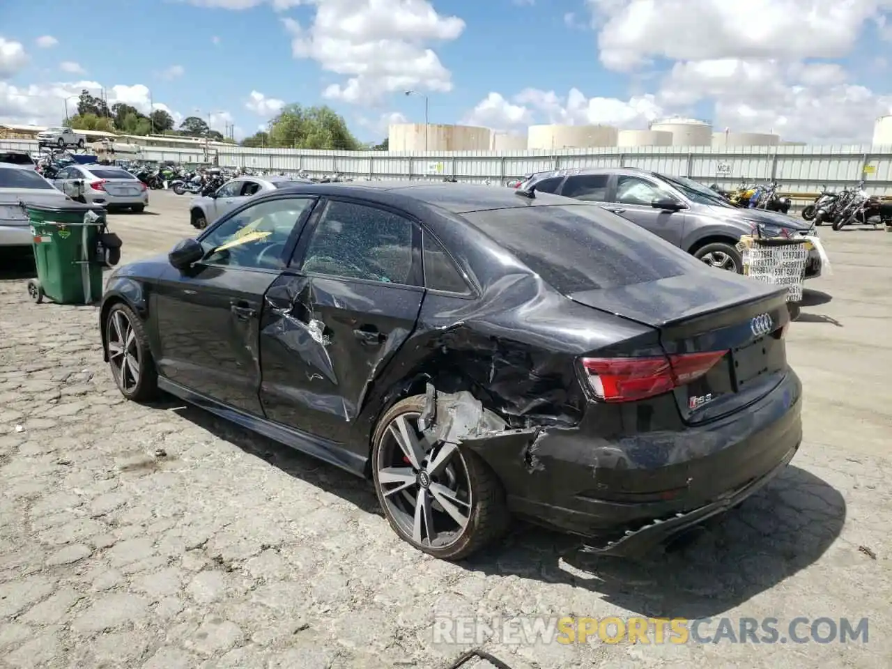 3 Photograph of a damaged car WUABWGFF7KA906884 AUDI RS3 2019