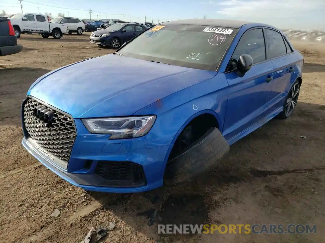 2 Photograph of a damaged car WUABWGFF2LA903148 AUDI RS3 2020