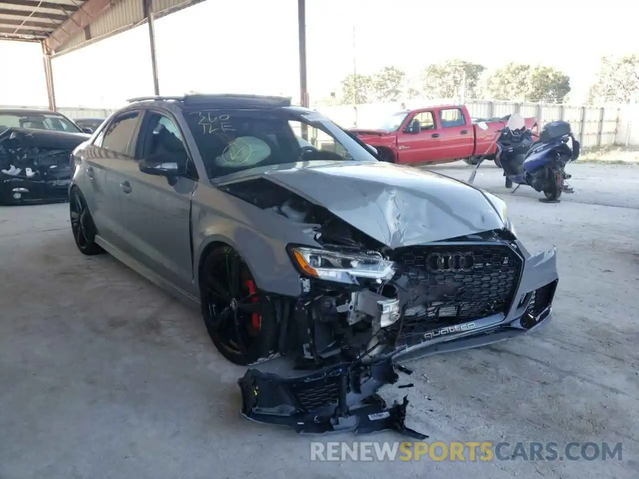 1 Photograph of a damaged car WUABWGFF9LA905916 AUDI RS3 2020