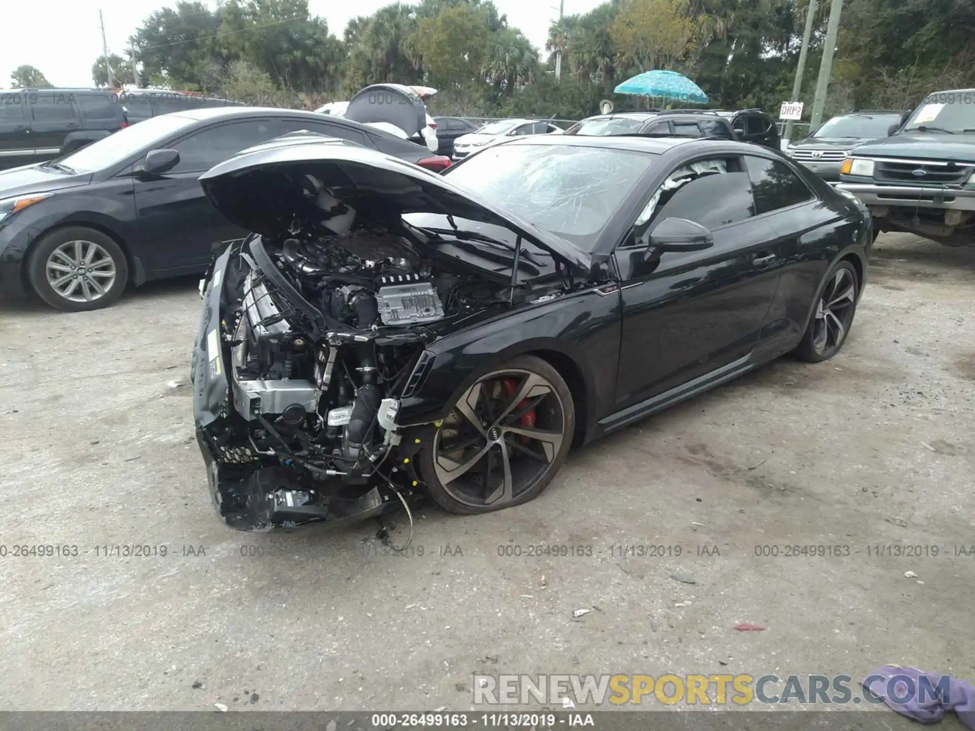 2 Photograph of a damaged car WUAPWAF54KA903452 AUDI RS5 2019