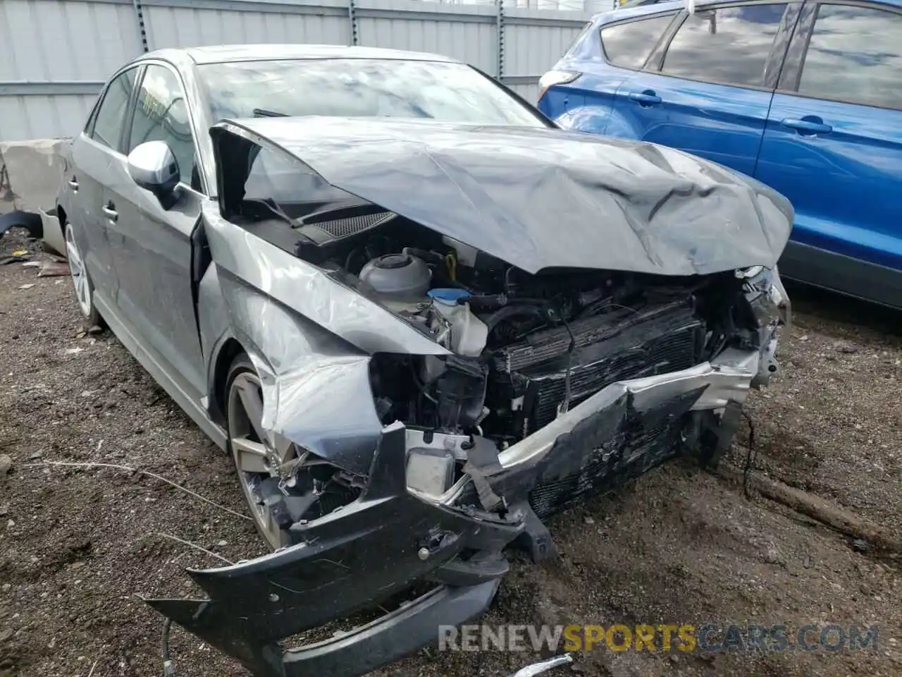 1 Photograph of a damaged car WAUB1GFF0K1024173 AUDI S3 2019