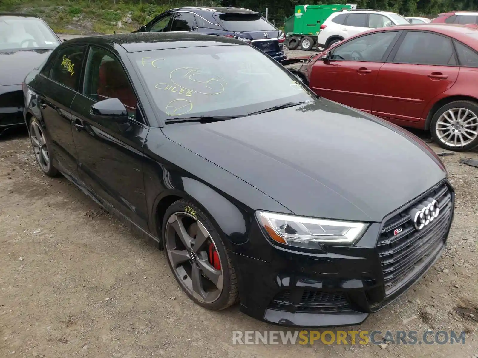 1 Photograph of a damaged car WAUB1GFF2K1021579 AUDI S3 2019