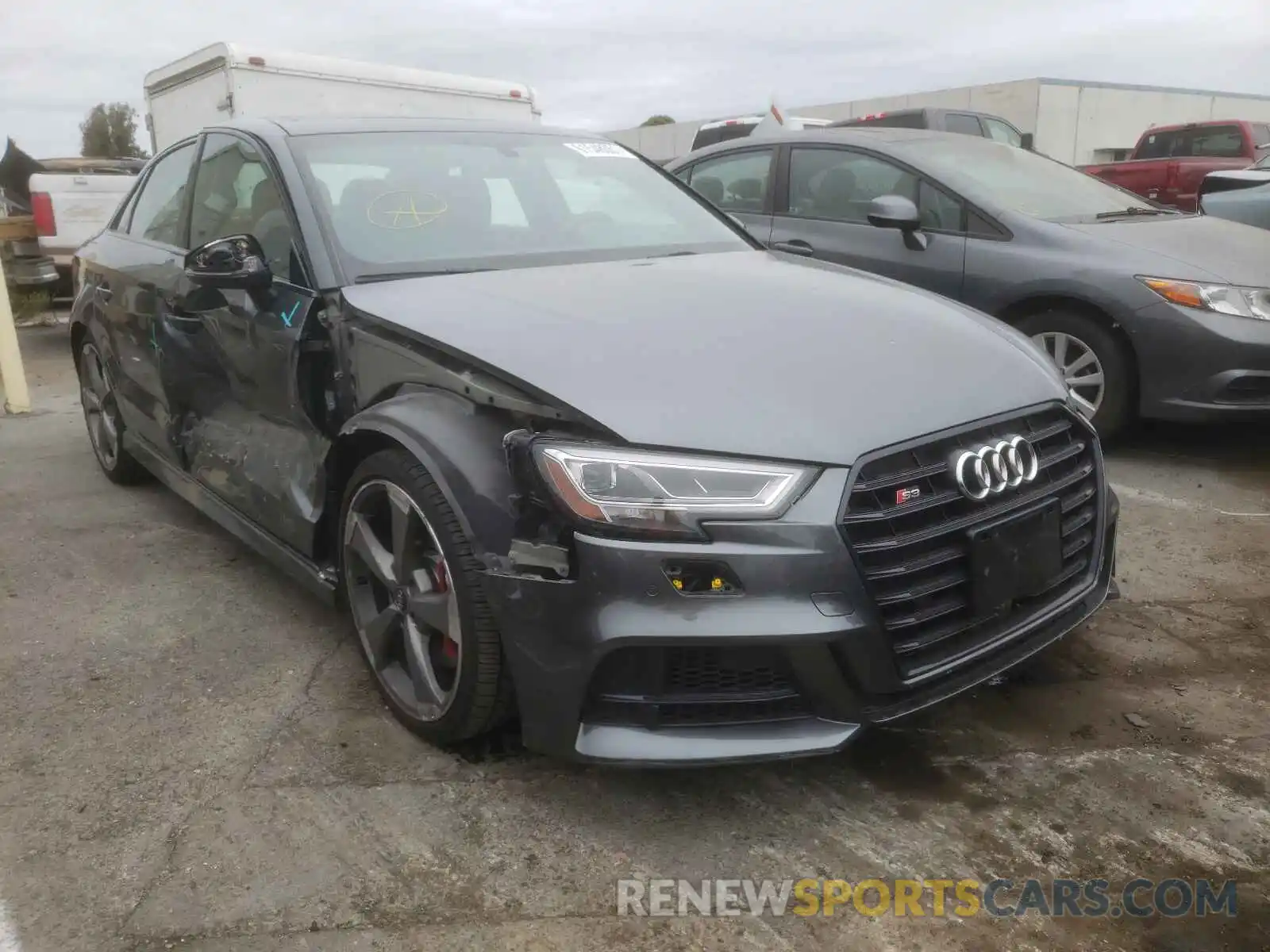 1 Photograph of a damaged car WAUB1GFF6KA078092 AUDI S3 2019