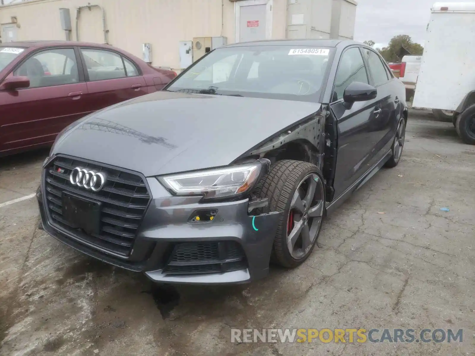 2 Photograph of a damaged car WAUB1GFF6KA078092 AUDI S3 2019