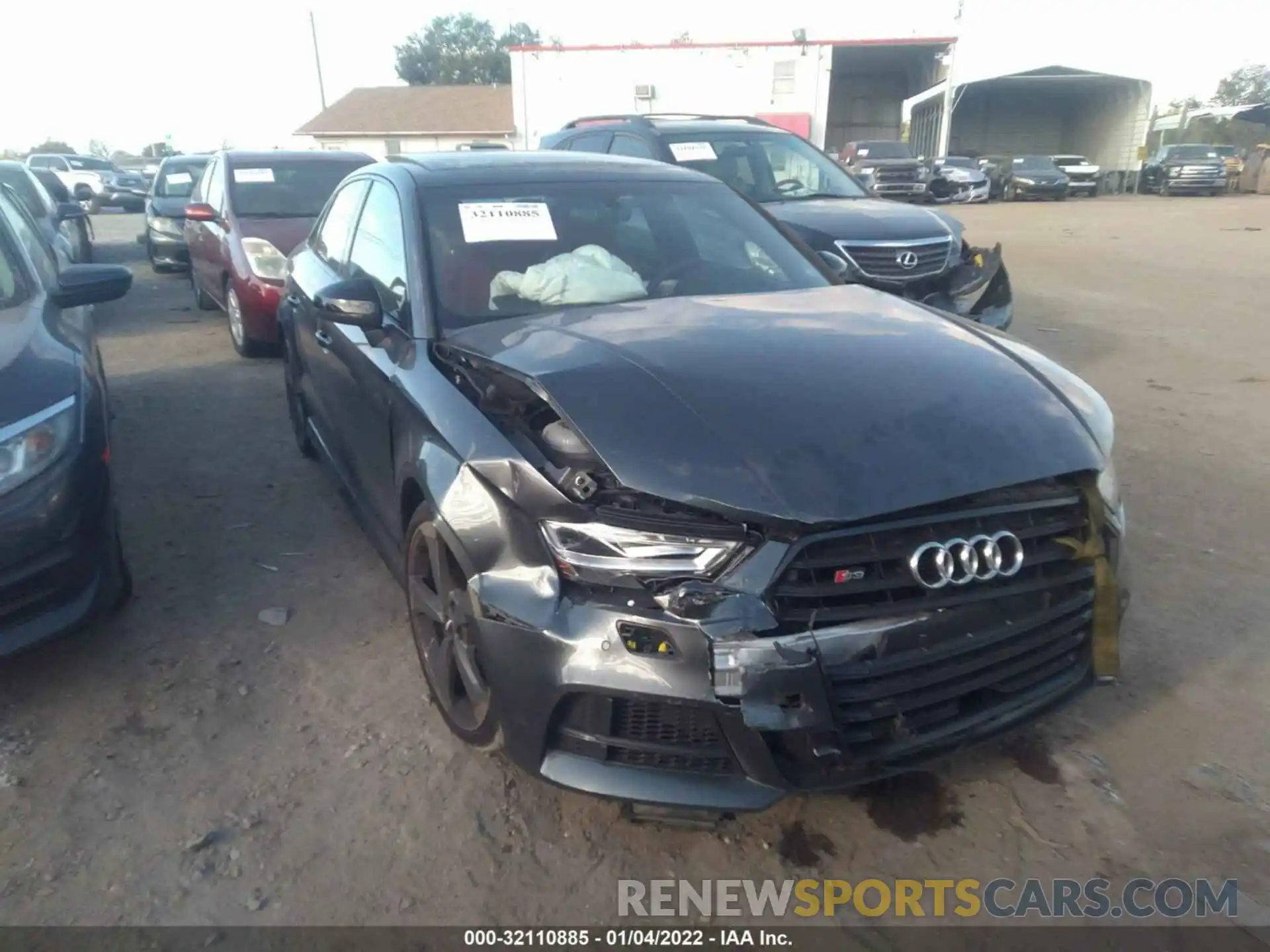 1 Photograph of a damaged car WAUB1GFF6KA080487 AUDI S3 2019