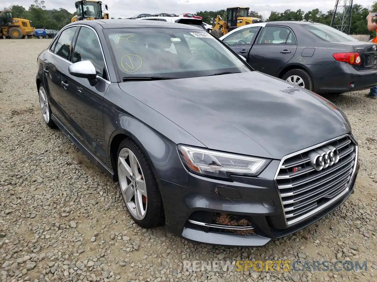 1 Photograph of a damaged car WAUB1GFF8K1021876 AUDI S3 2019