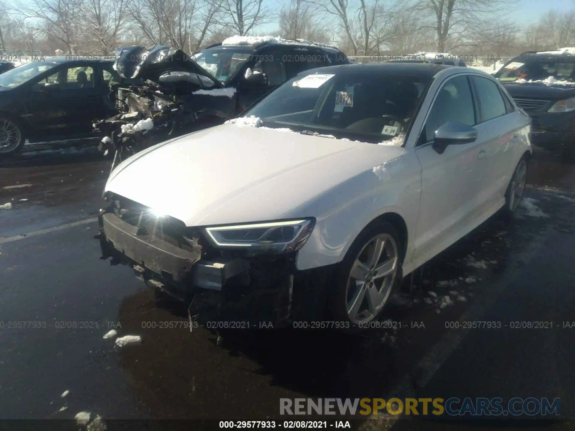 2 Photograph of a damaged car WAUB1GFFXK1017960 AUDI S3 2019