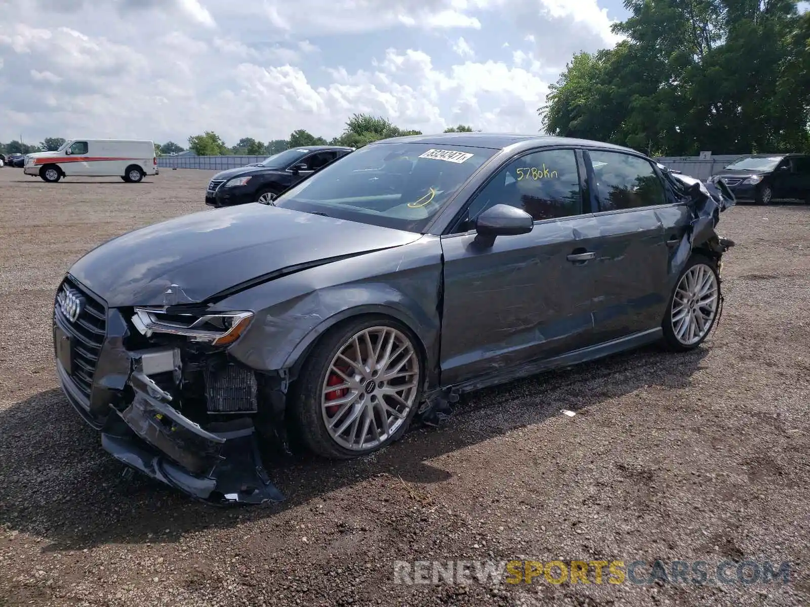 2 Photograph of a damaged car WAUF1GFF4K1020662 AUDI S3 2019