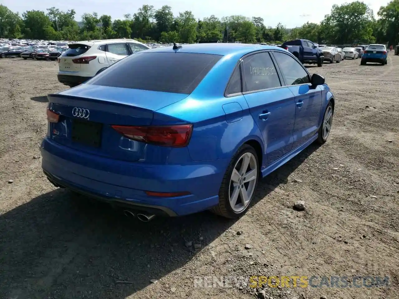 4 Photograph of a damaged car WAUB1GFF2LA035922 AUDI S3 2020