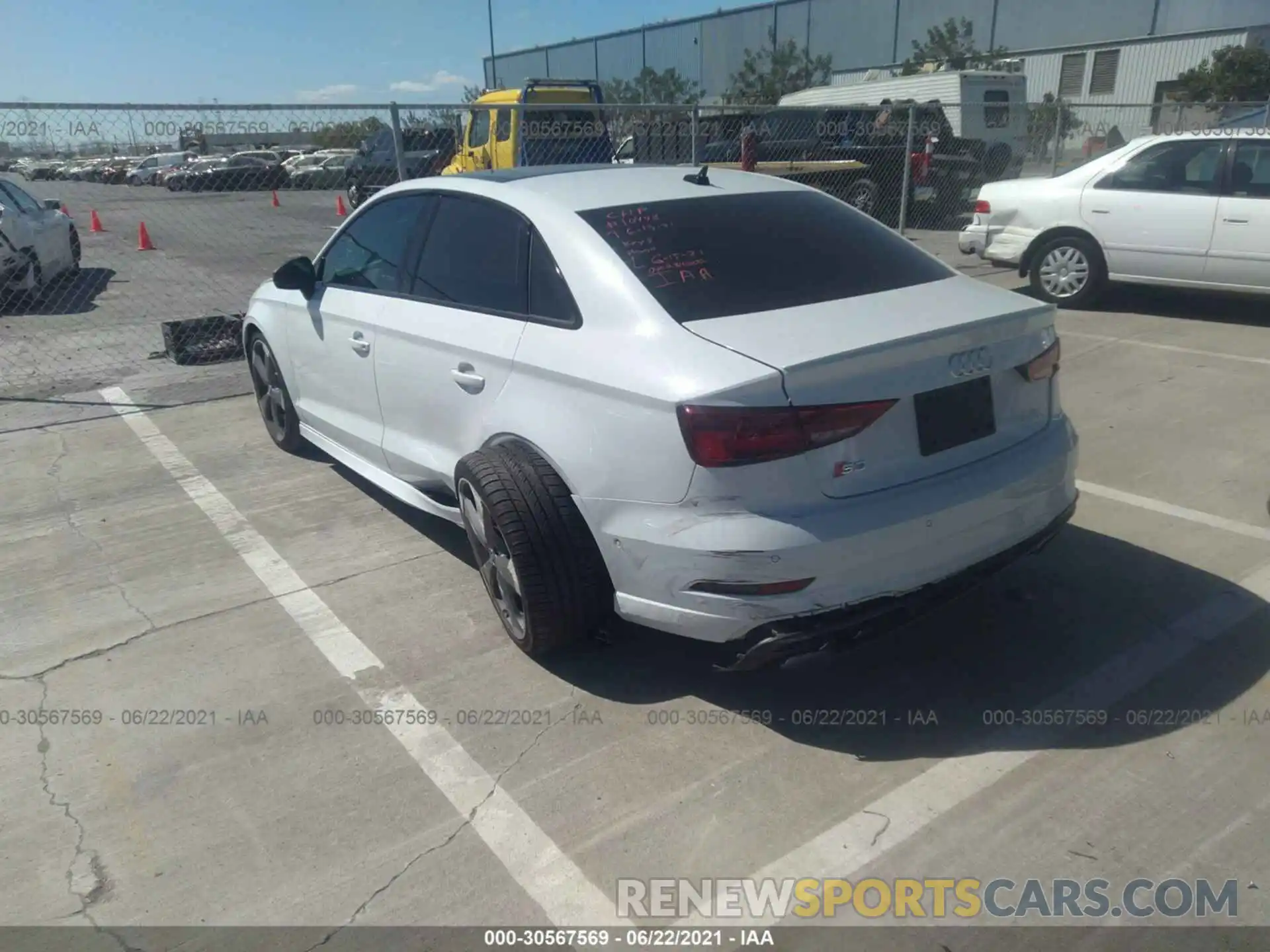 3 Photograph of a damaged car WAUE1GFF1LA078497 AUDI S3 2020