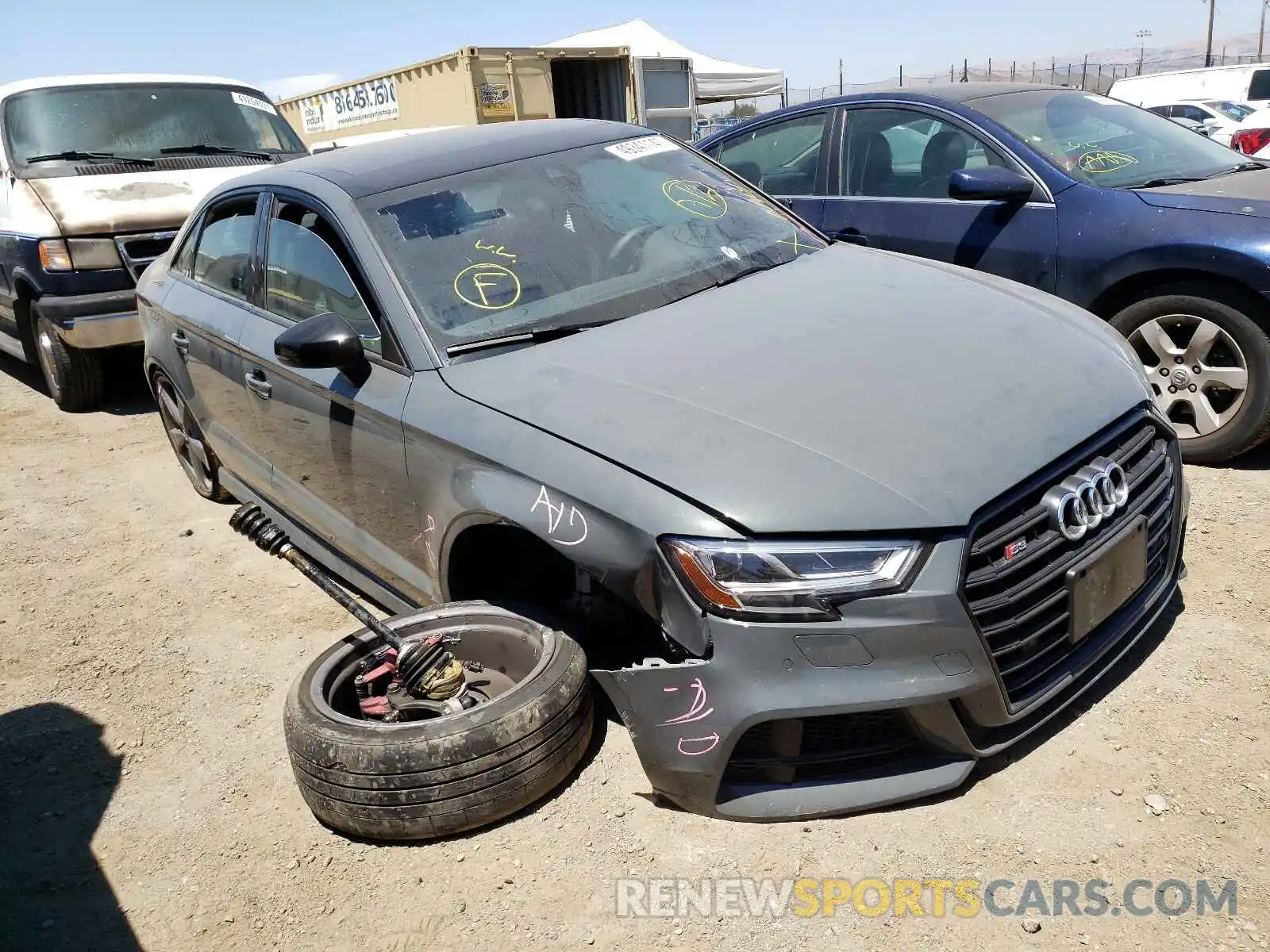 1 Photograph of a damaged car WAUE1GFF2LA027817 AUDI S3 2020