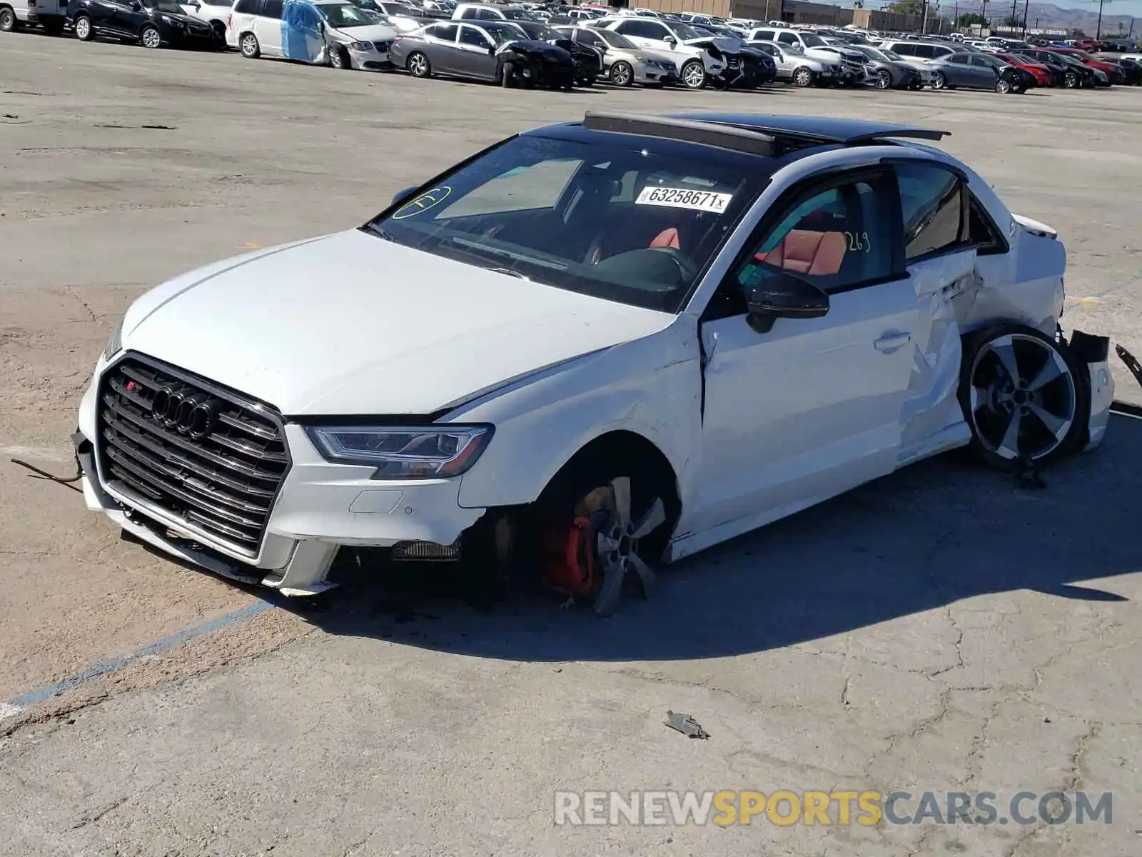 2 Photograph of a damaged car WAUE1GFF4LA091213 AUDI S3 2020