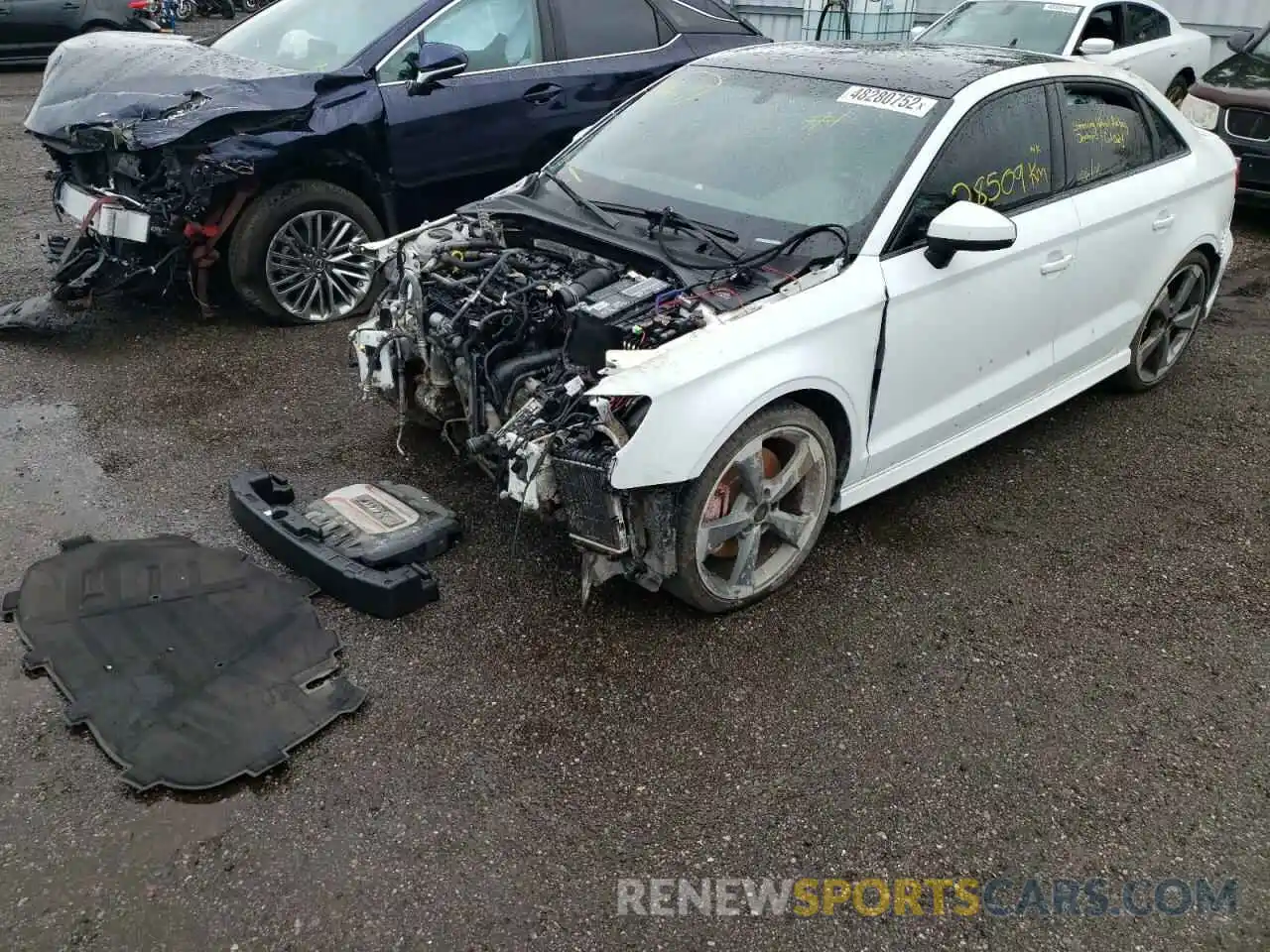 2 Photograph of a damaged car WAUF1GFF2LA048493 AUDI S3 2020