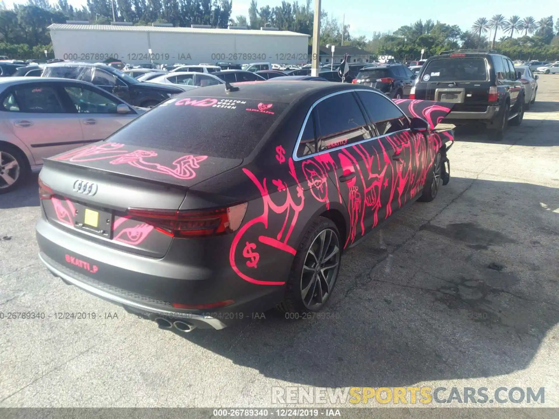 4 Photograph of a damaged car WAUA4AF40KA099177 AUDI S4 2019