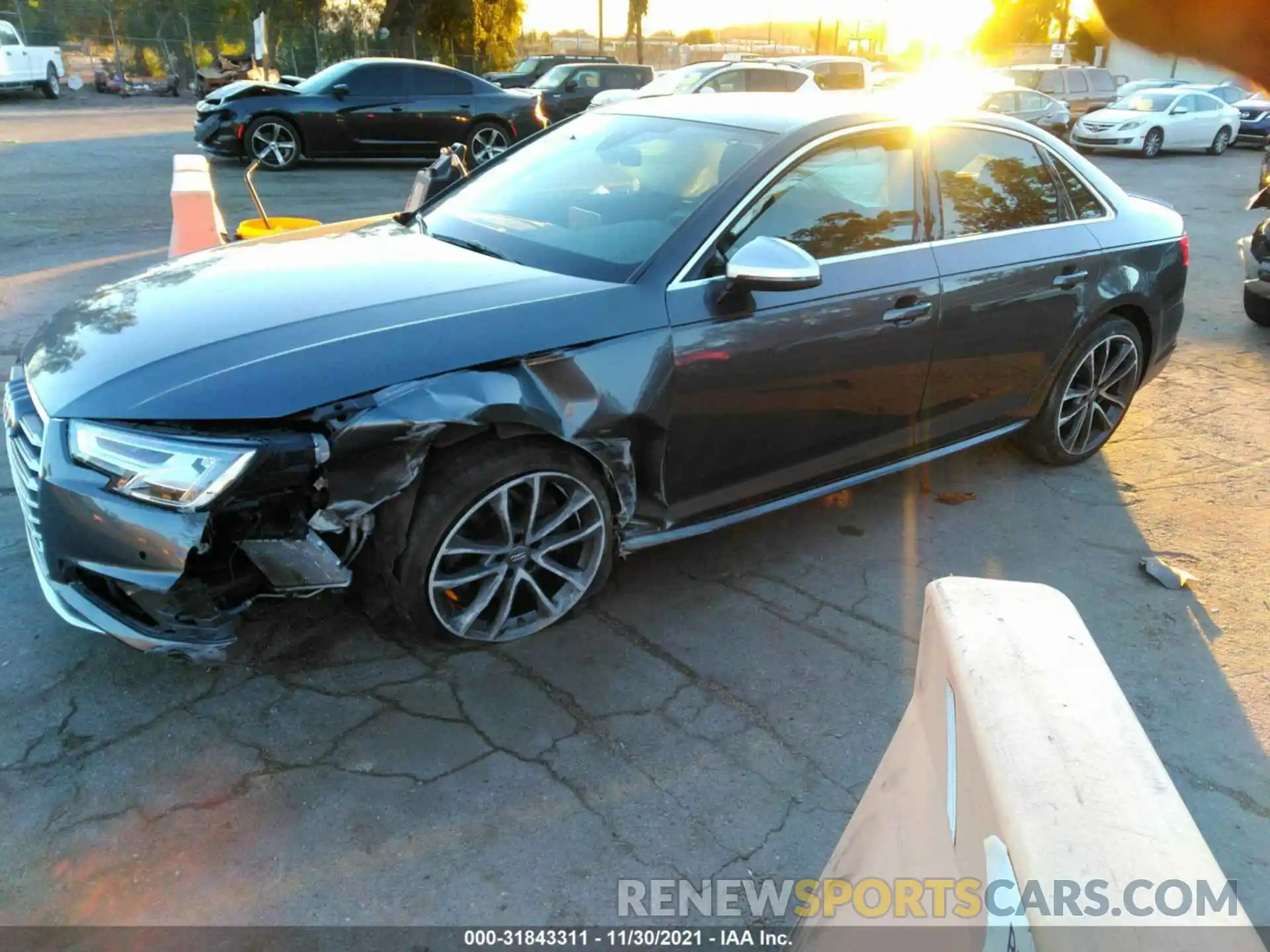 2 Photograph of a damaged car WAUB4AF40KA005383 AUDI S4 2019