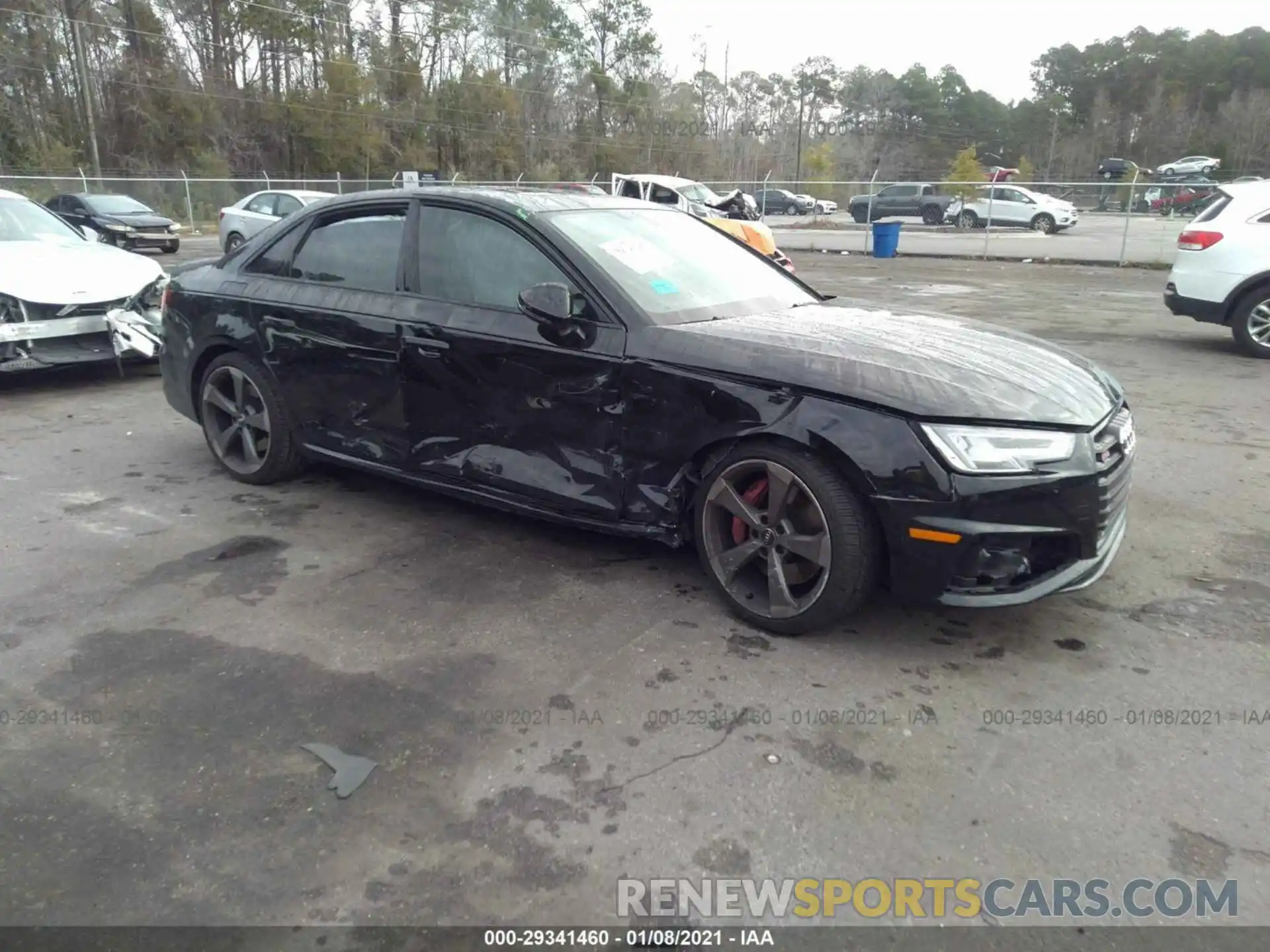 1 Photograph of a damaged car WAUB4AF41KA064233 AUDI S4 2019