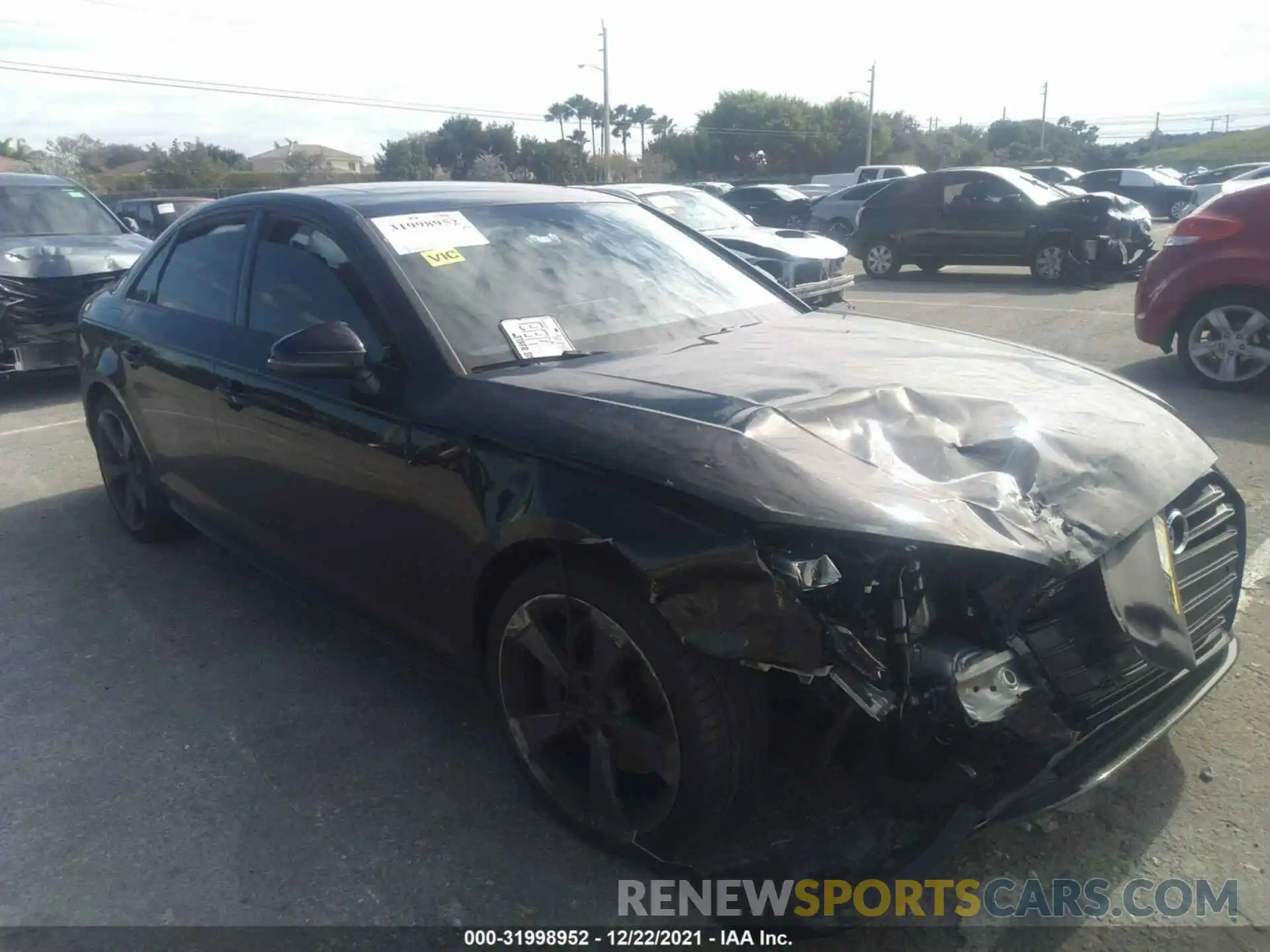 1 Photograph of a damaged car WAUB4AF41KA110692 AUDI S4 2019