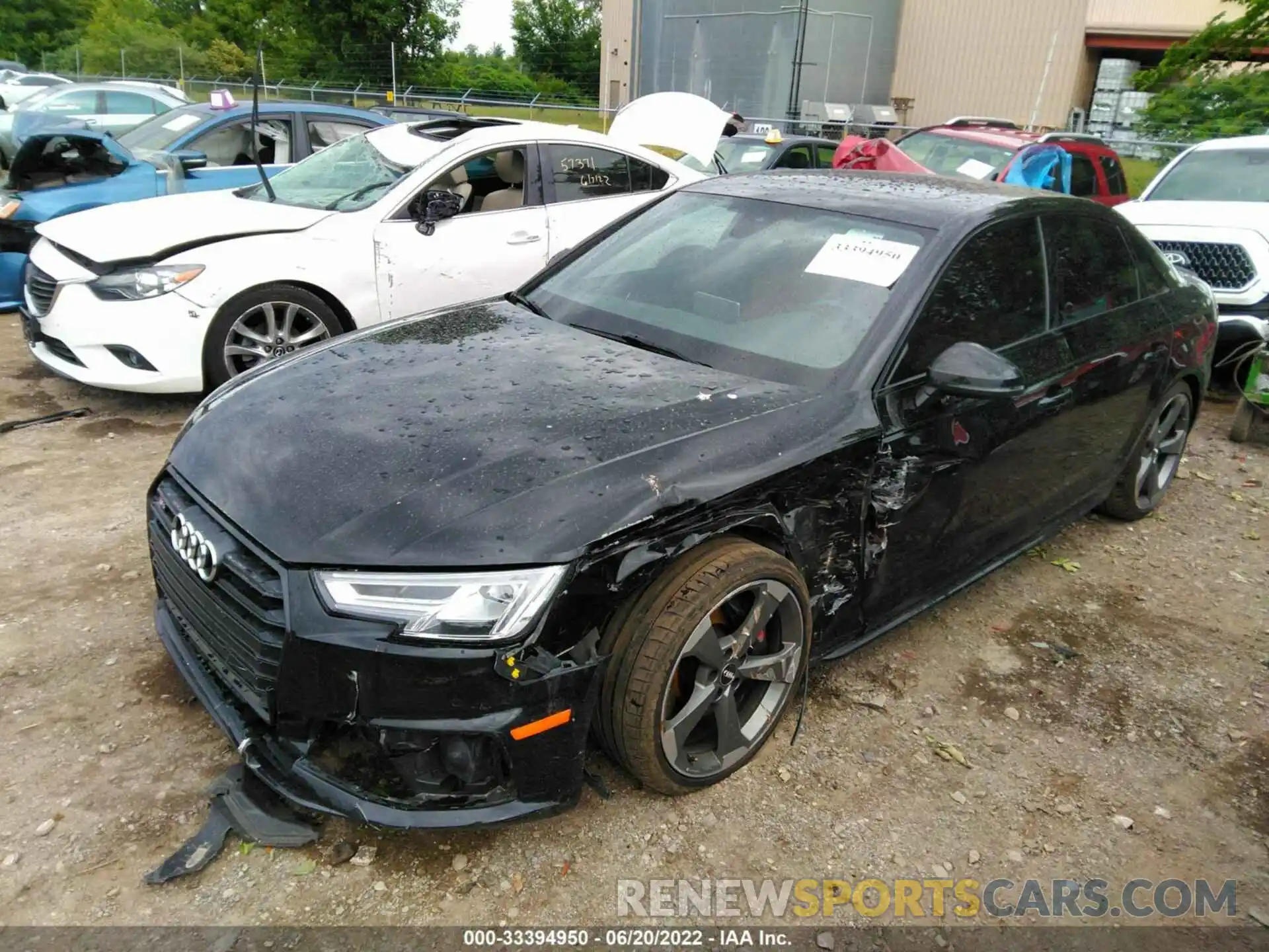 2 Photograph of a damaged car WAUB4AF42KA109986 AUDI S4 2019