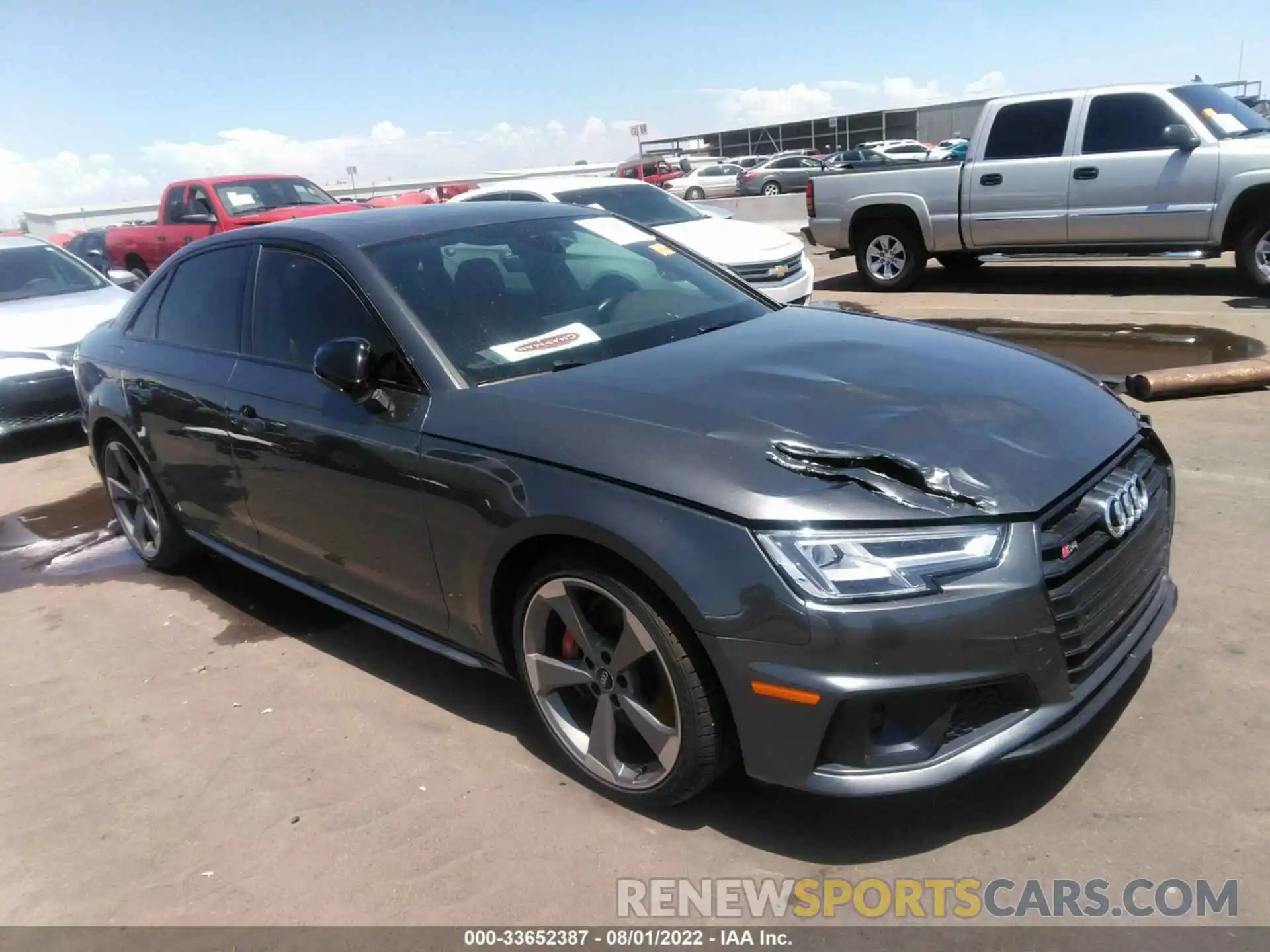 1 Photograph of a damaged car WAUB4AF43KA062435 AUDI S4 2019