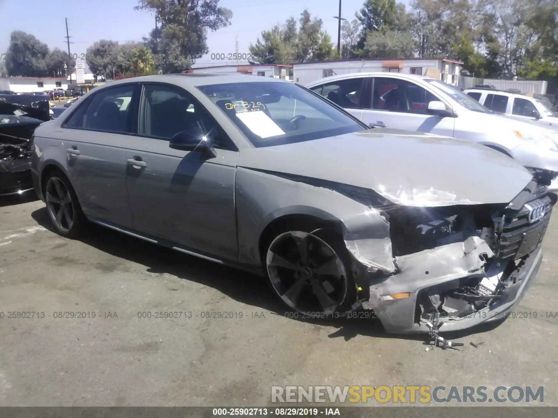 1 Photograph of a damaged car WAUB4AF45KA005718 AUDI S4 2019