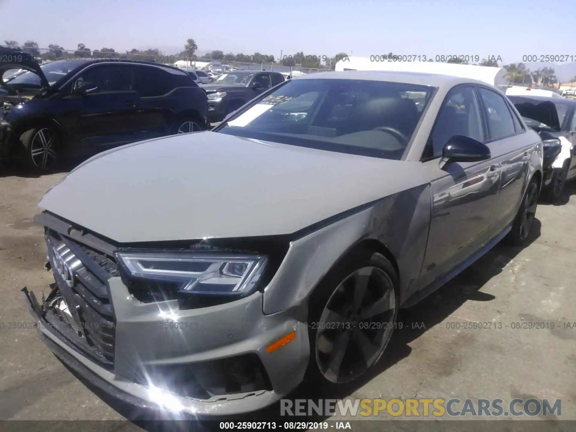 2 Photograph of a damaged car WAUB4AF45KA005718 AUDI S4 2019