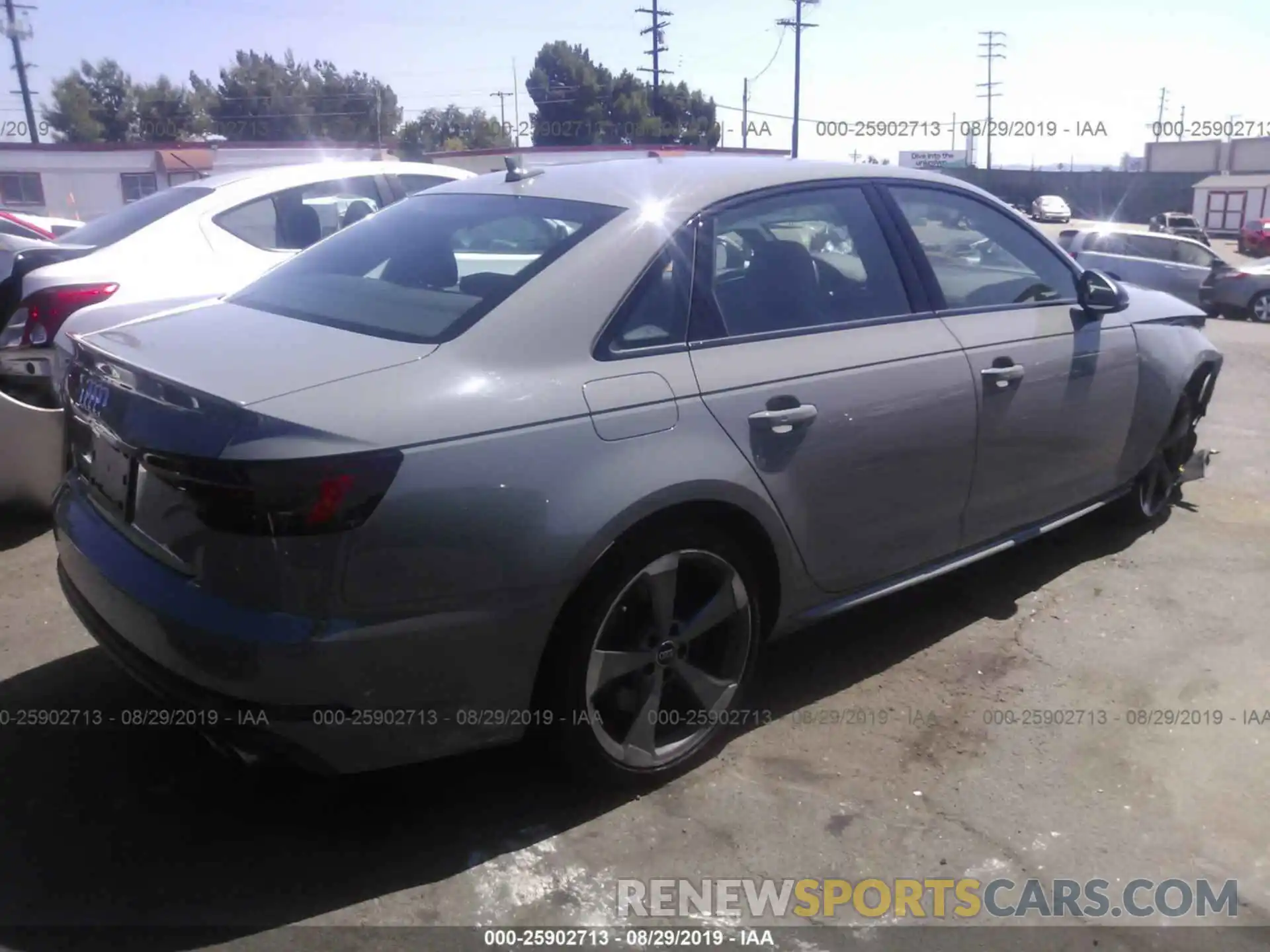 4 Photograph of a damaged car WAUB4AF45KA005718 AUDI S4 2019