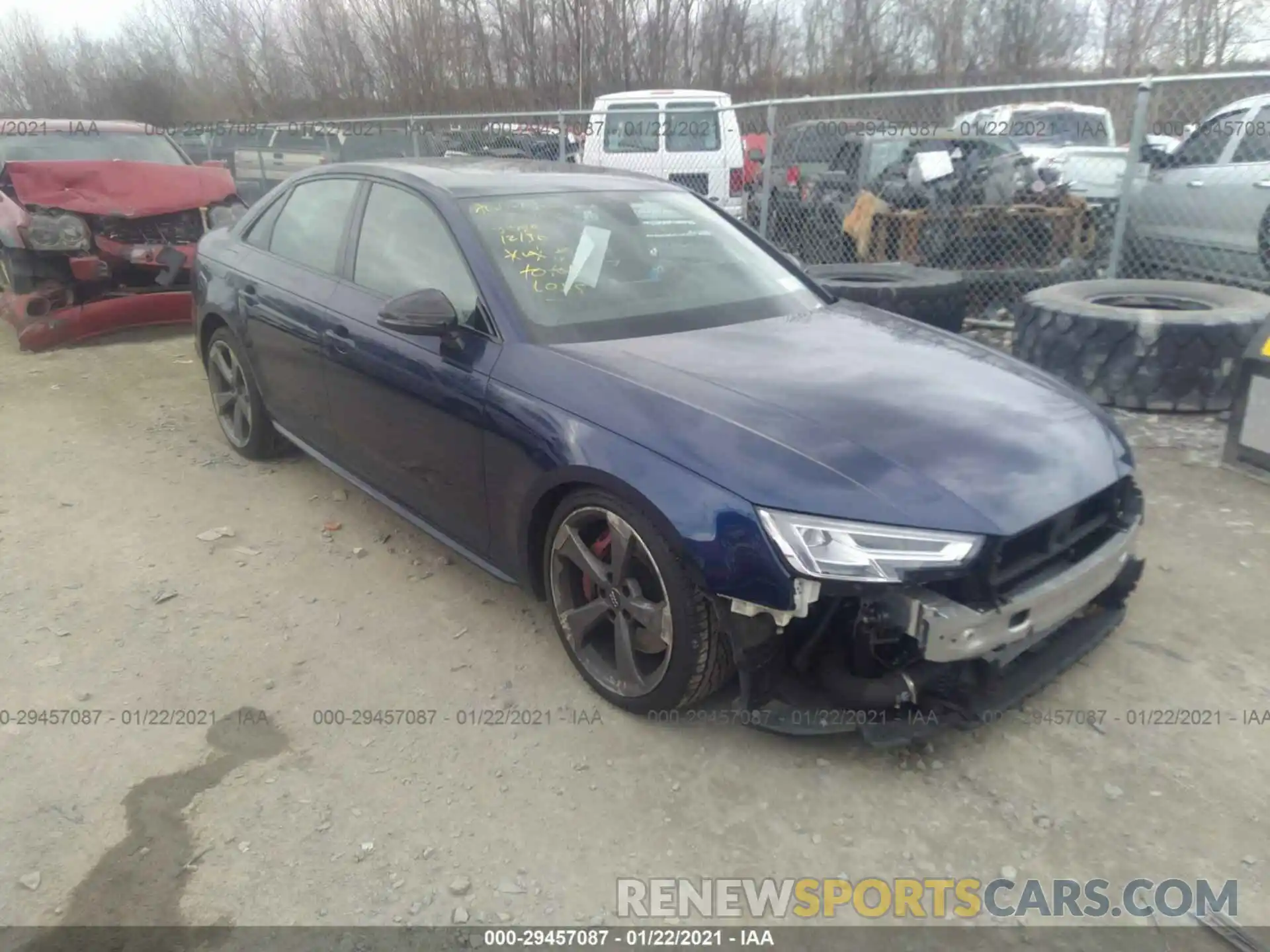 1 Photograph of a damaged car WAUB4AF46KA119064 AUDI S4 2019