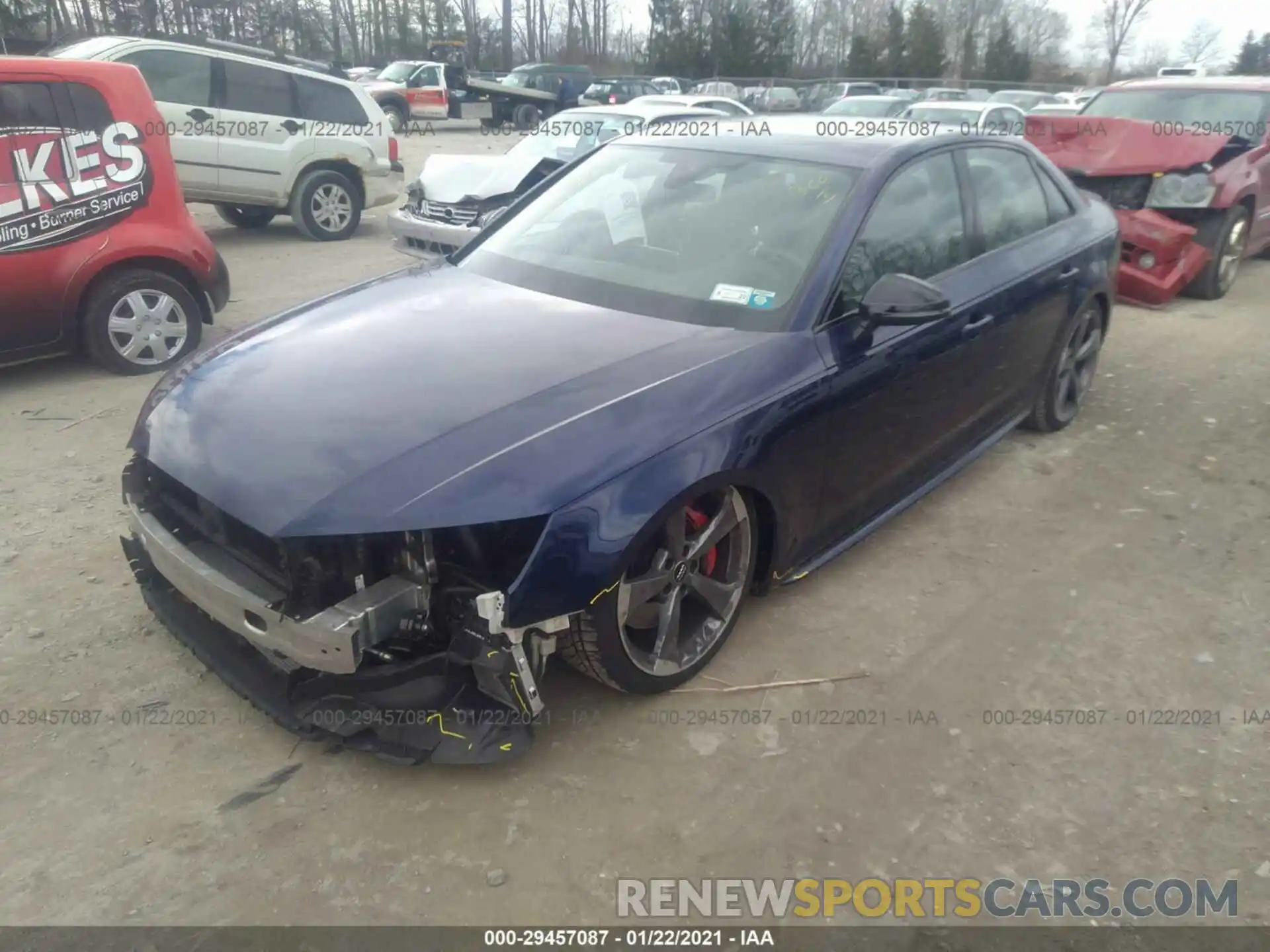 2 Photograph of a damaged car WAUB4AF46KA119064 AUDI S4 2019