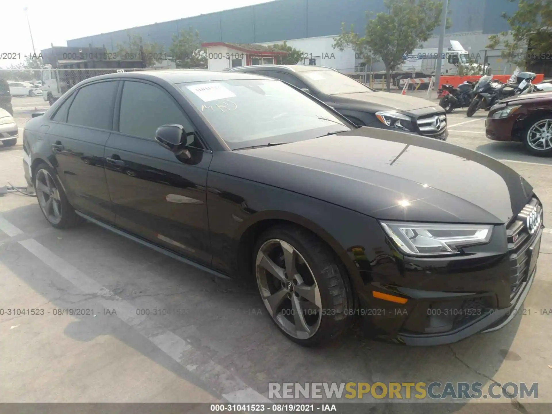 1 Photograph of a damaged car WAUB4AF48KA006782 AUDI S4 2019